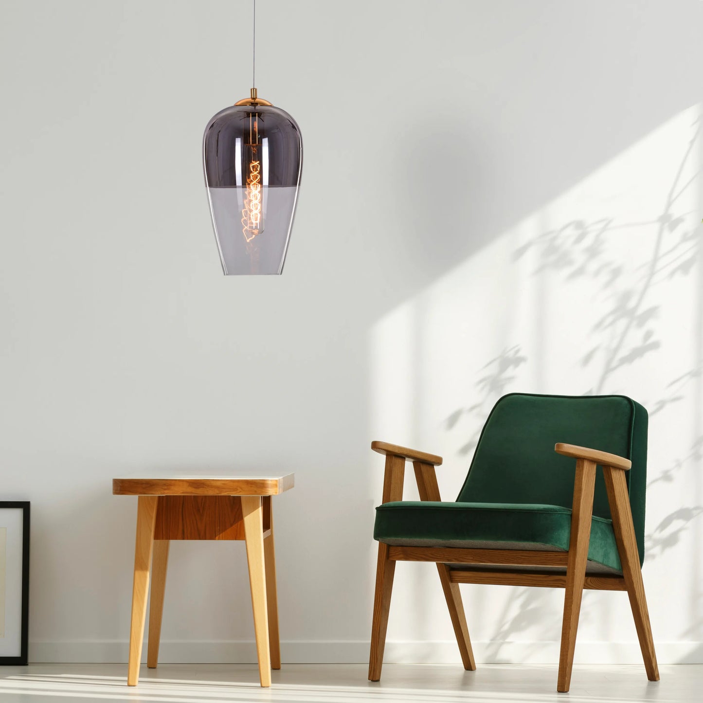 Have It All ( Smokey Grey) Glass Pendant Light