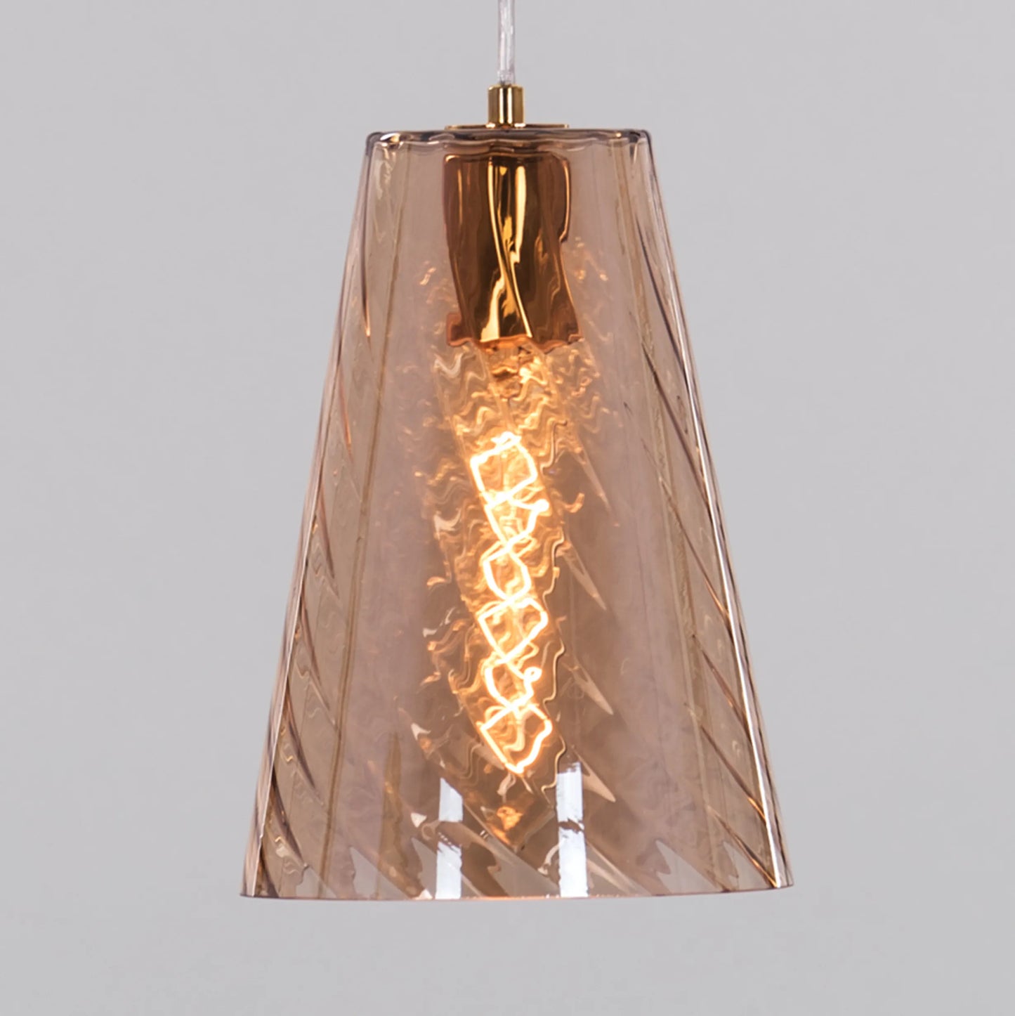 Open Sesame (Smokey, Amber) Glass Pendant Light