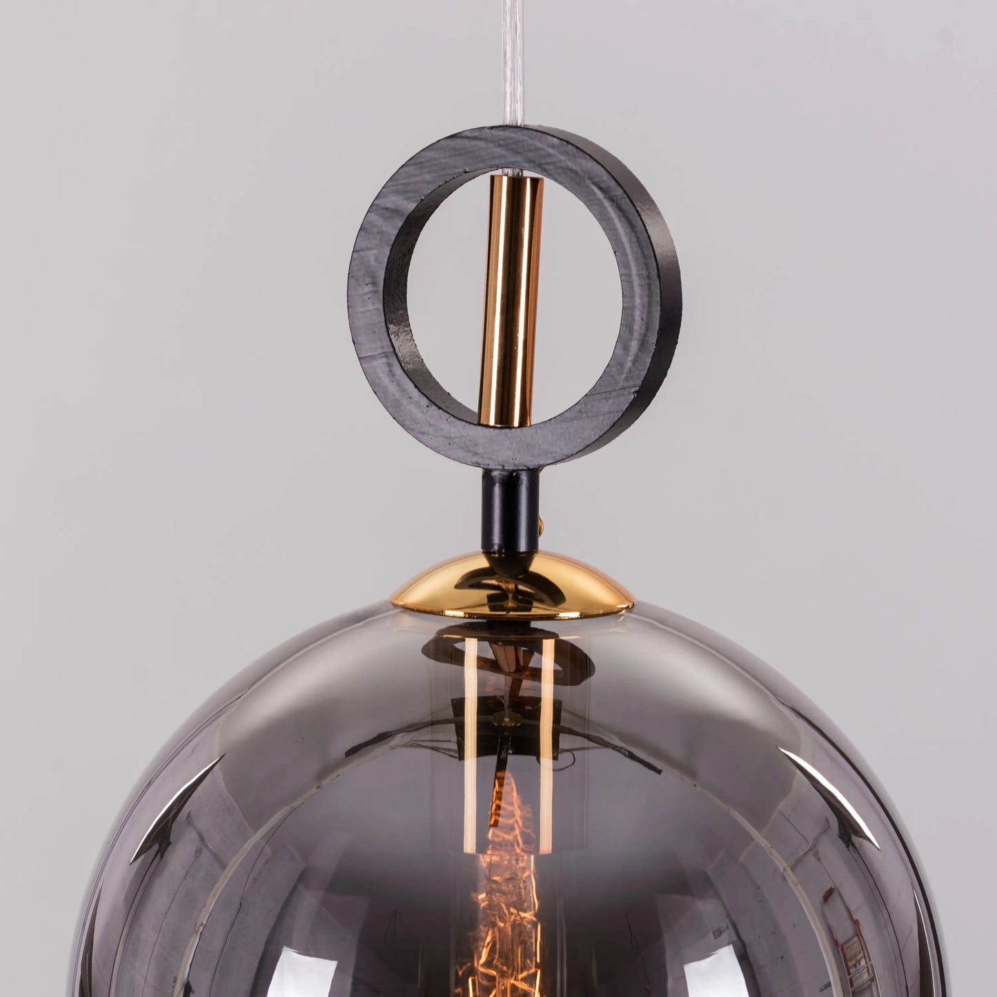 Stormy Skies (Smokey Grey) Glass Pendant Light