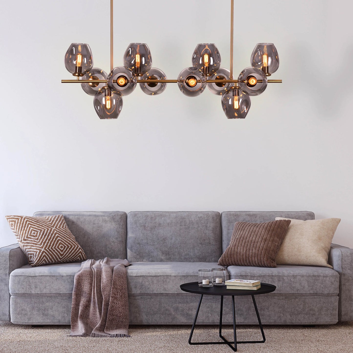 The Night Is Young Glass Chandelier