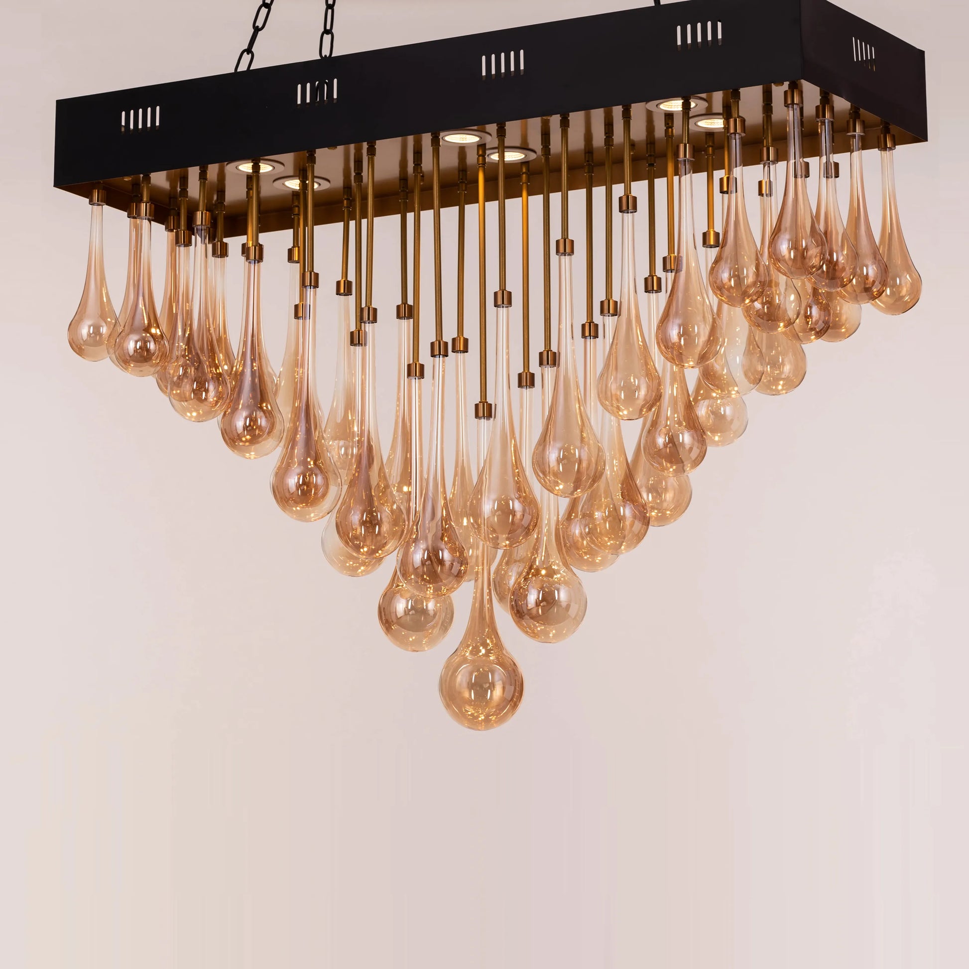 Winter Is Coming glass chandelier showcasing delicate glass craftsmanship.