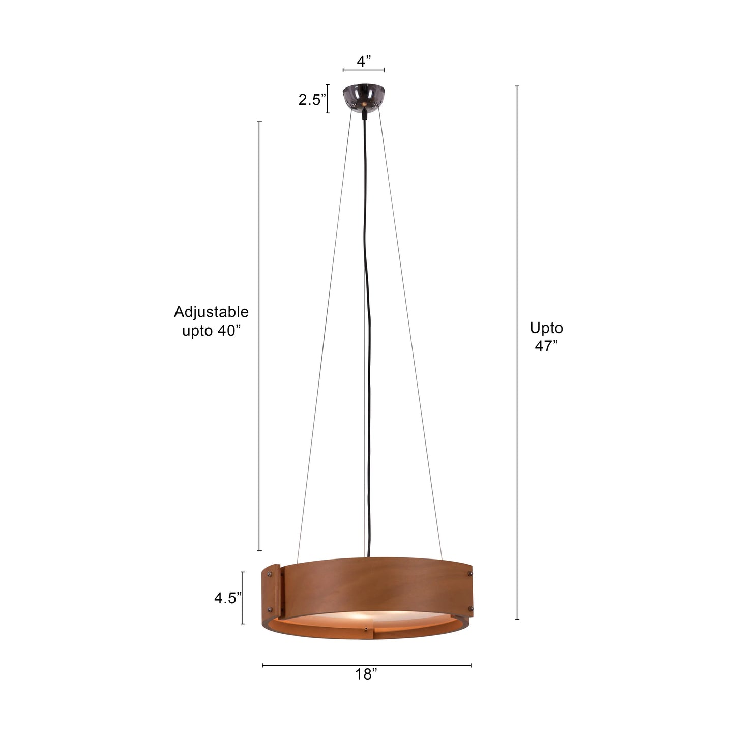 Swiss Chalet (Maple) Wooden Pendant Light