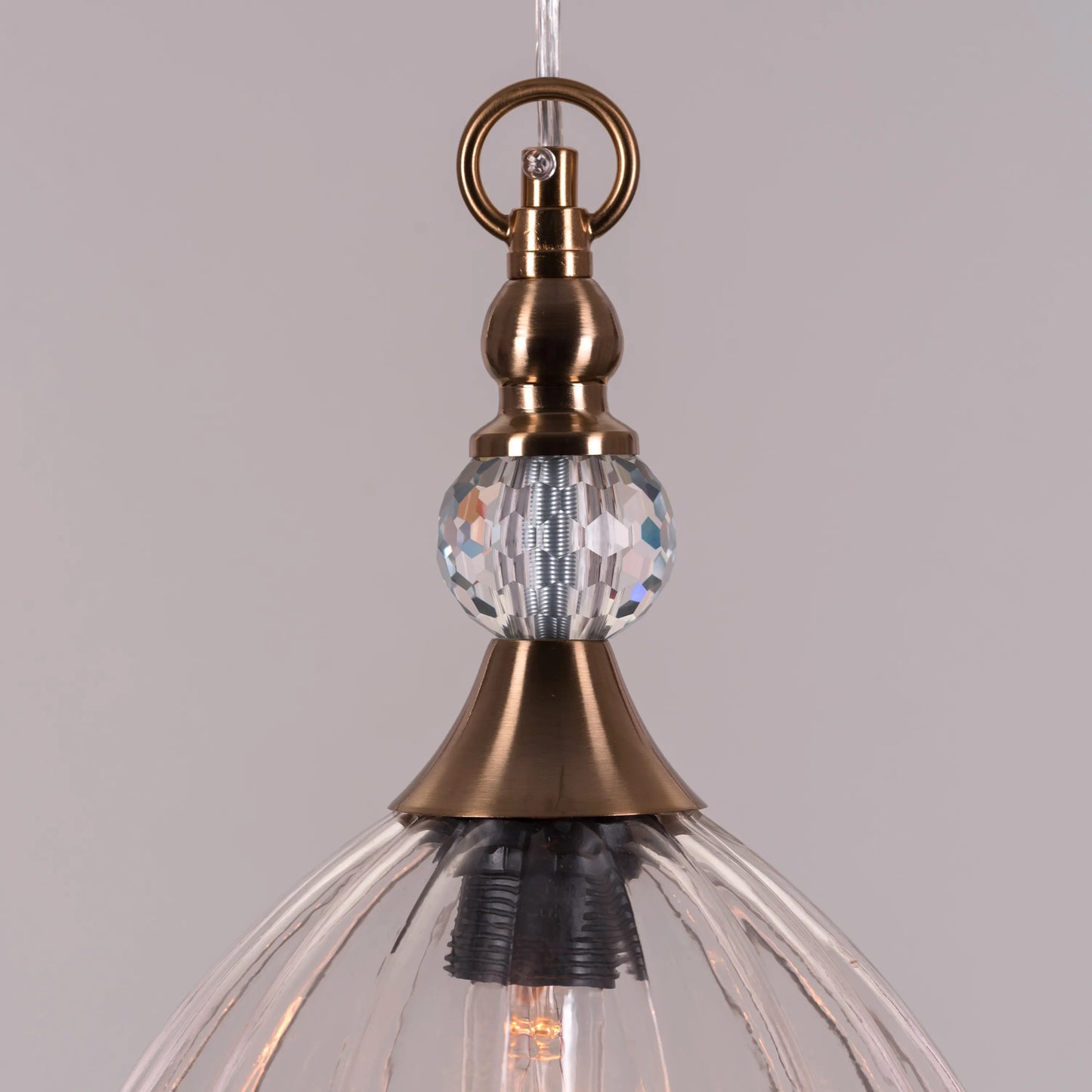 Love Club (Gold) Glass Pendant Light