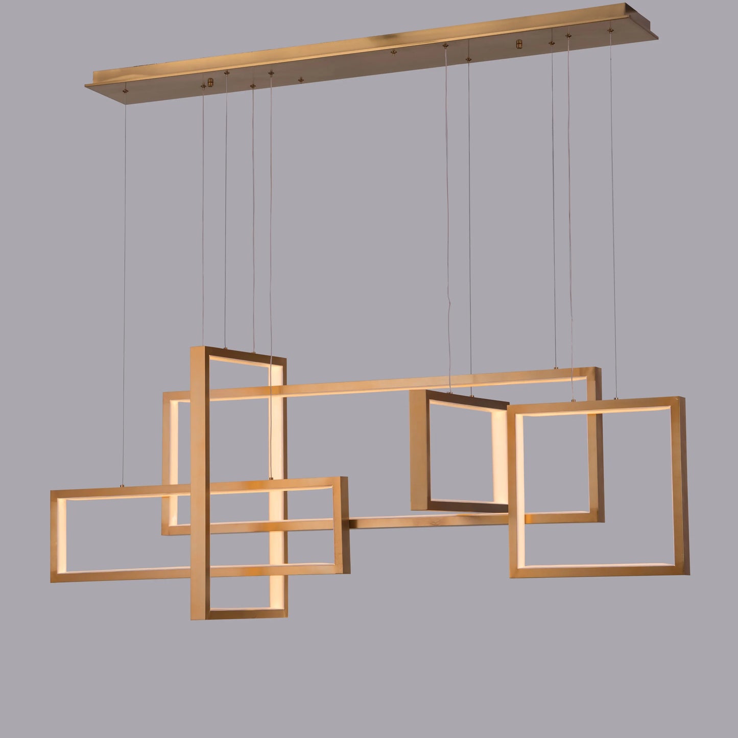 Three Day Weekend (Large, Gold, 3 Color Dimmable LED With Remote Control) Chandelier