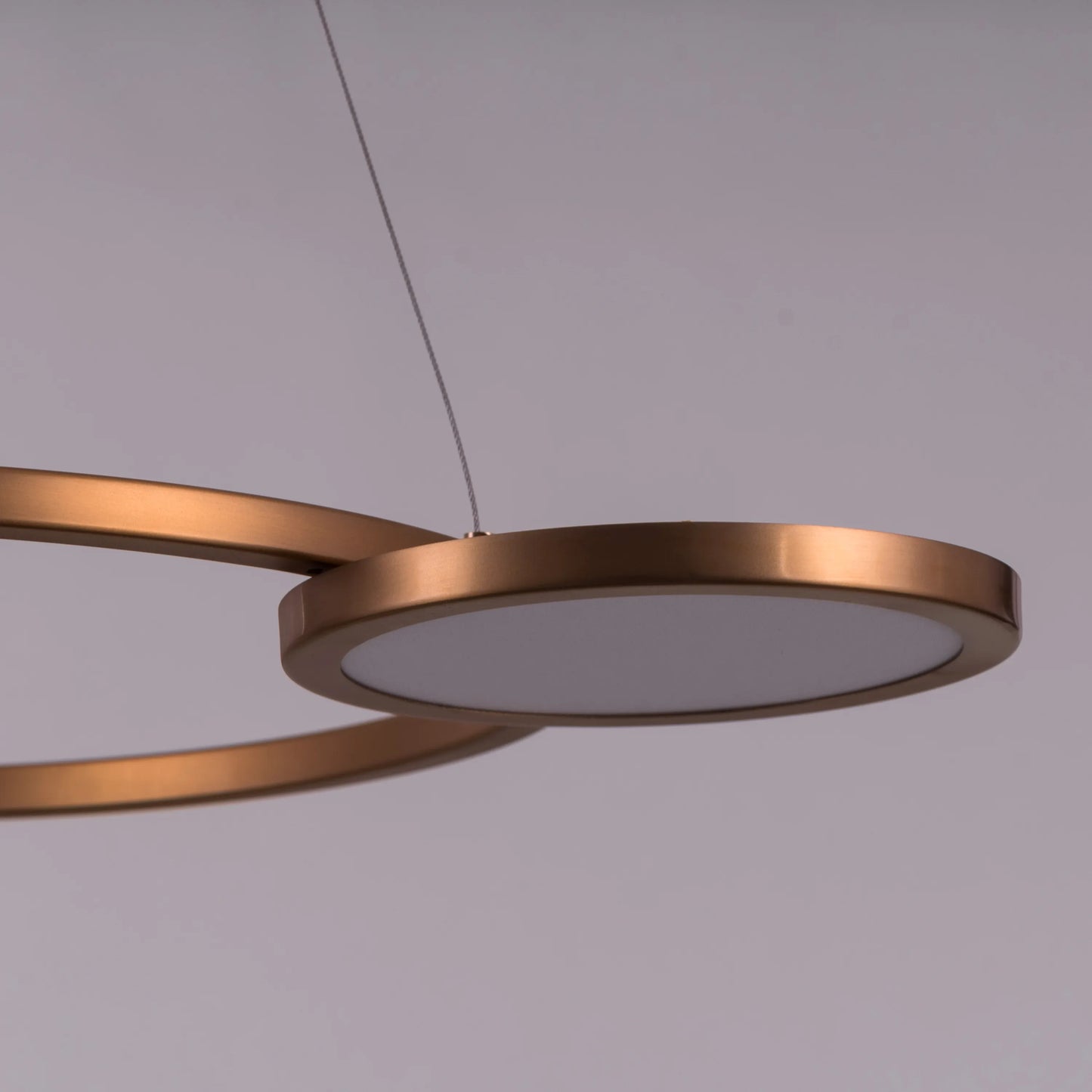 Glow & Hustle (Large, Gold, 3 Color Dimmable LED with Remote Control) Chandelier