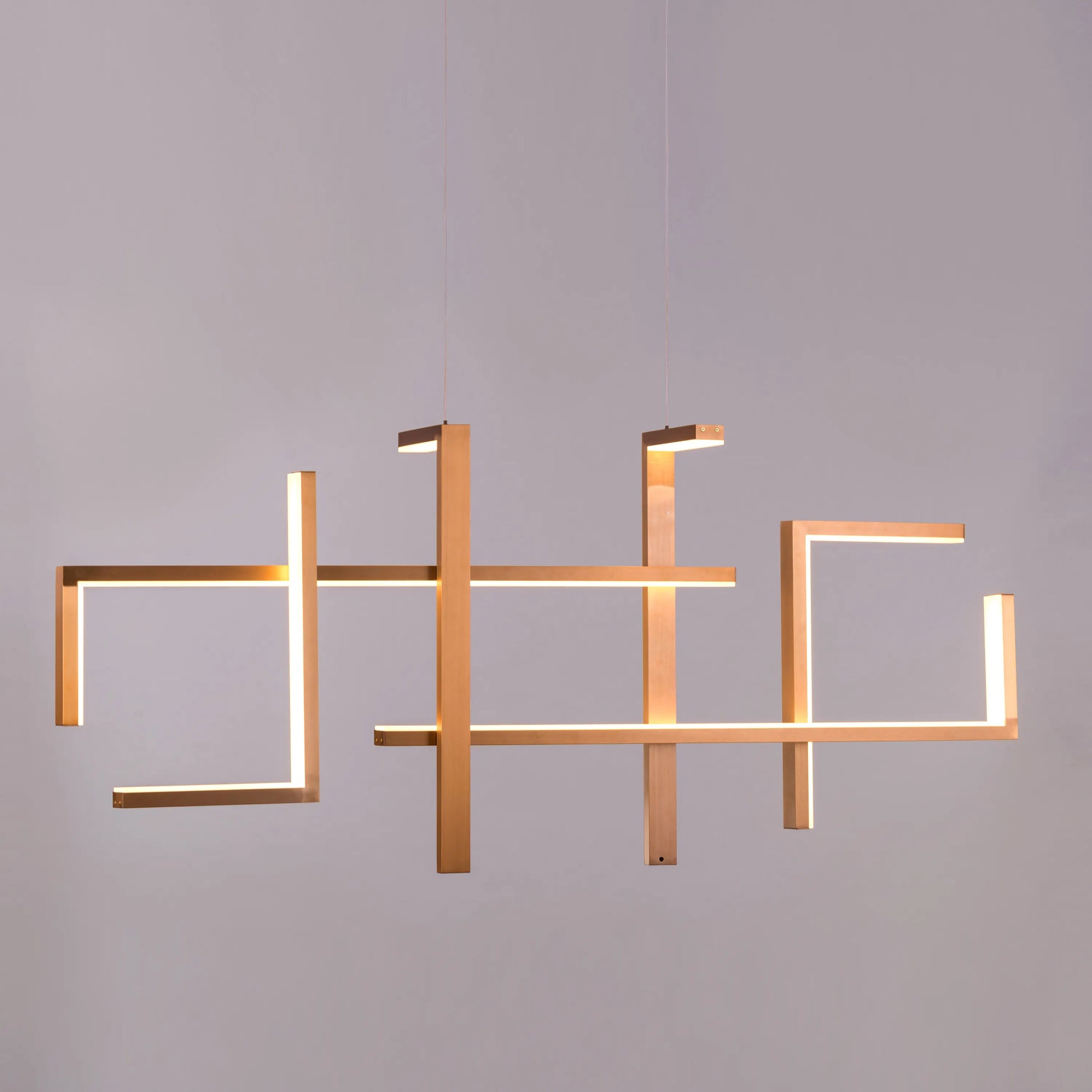 Chivalrous Large Gold Chandelier with 3-Color LED