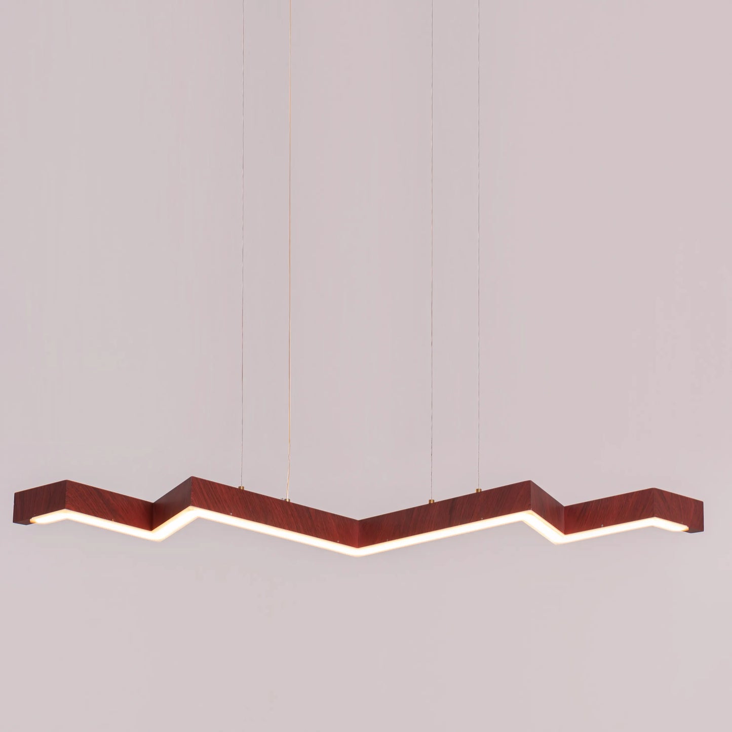 Bolt (Medium, Wooden, Dimmable LED with Remote Control) Chandelier