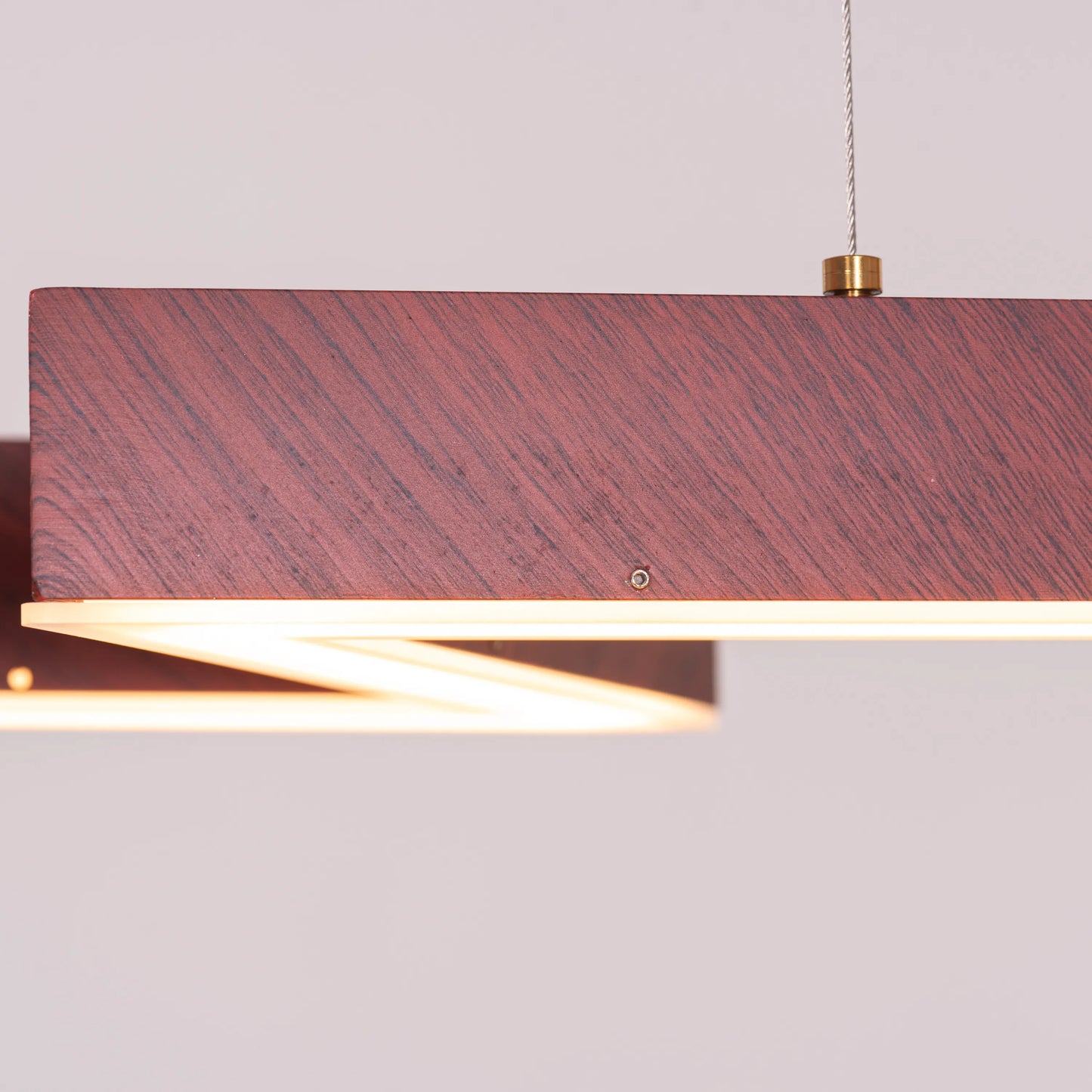 Bolt (Medium, Wooden, Dimmable LED with Remote Control) Chandelier
