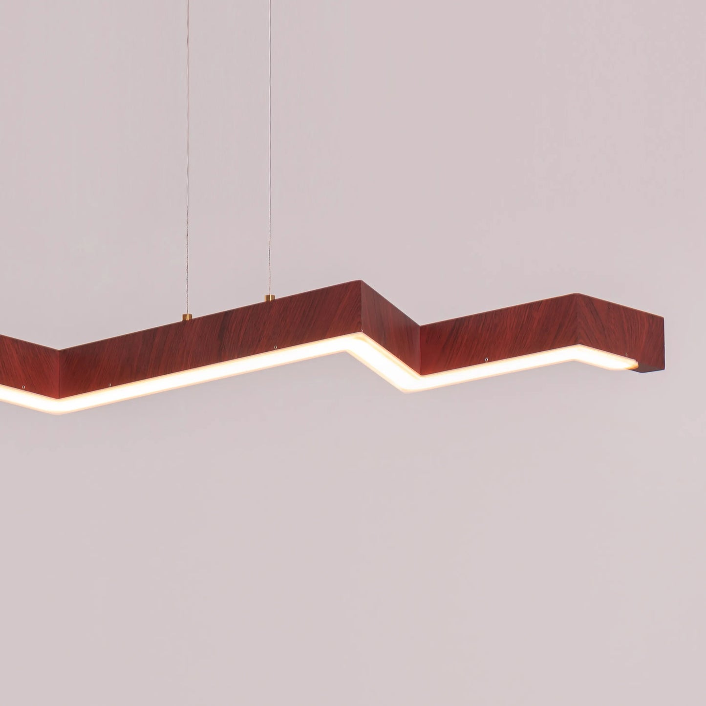 Bolt (Medium, Wooden, Dimmable LED with Remote Control) Chandelier