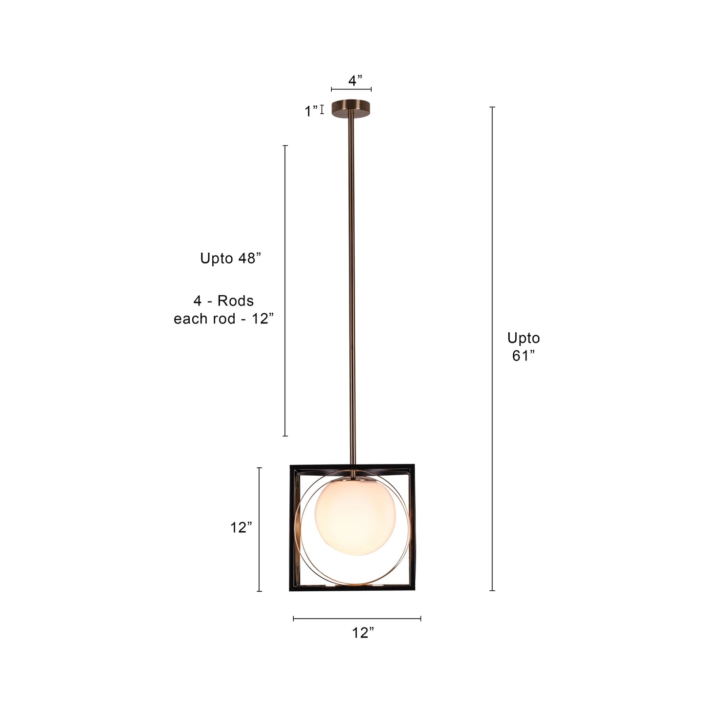 Block Party smart LED pendant light with geometric design