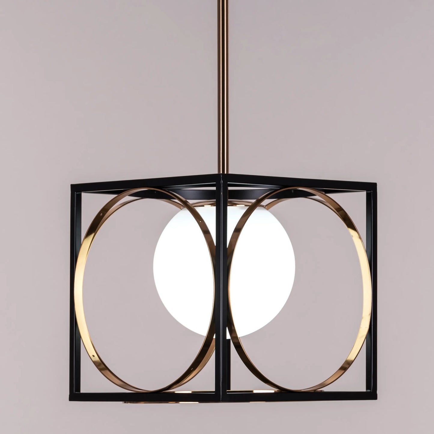 Block Party smart LED pendant light with geometric design