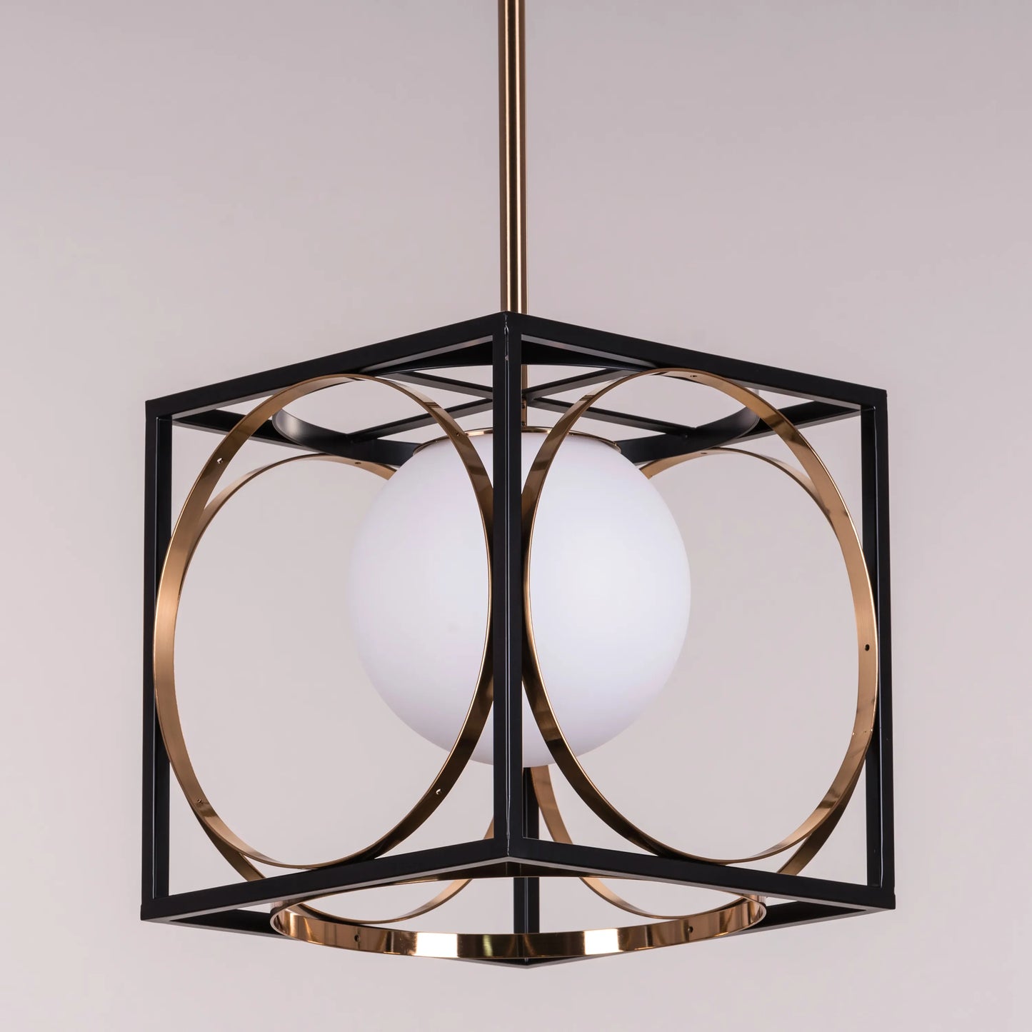 Block Party smart LED pendant light with geometric design