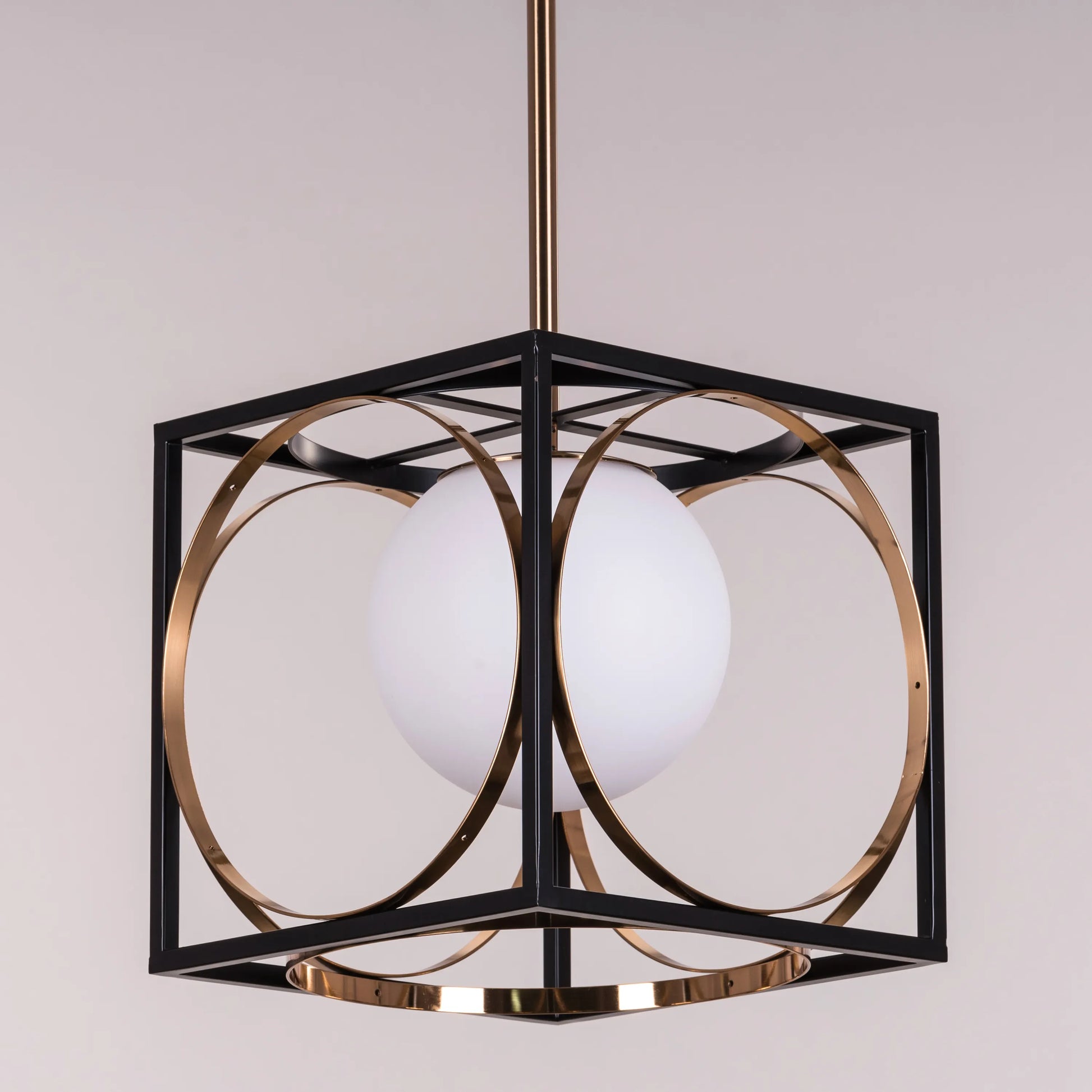 Block Party smart LED pendant light with geometric design