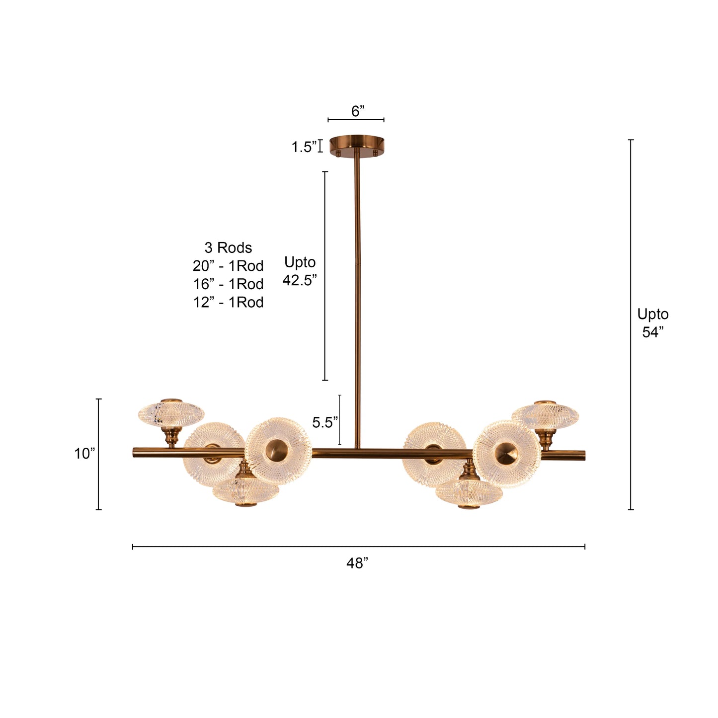 Symbols of Love large gold crystal chandelier for romantic interiors.
