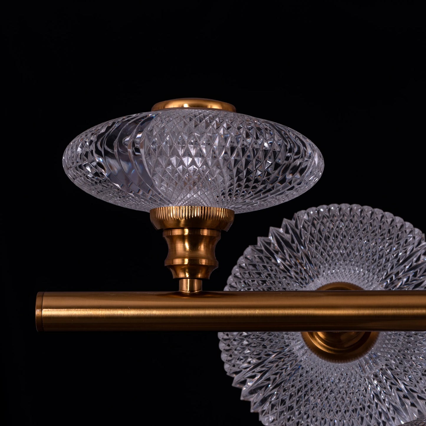 Symbols of Love large gold crystal chandelier for romantic interiors.