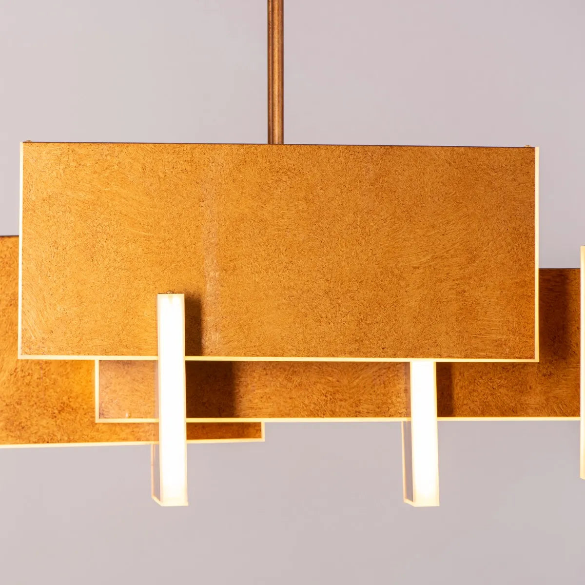 Fires Of Heaven ( Grunge Gold, 3 Color Dimmable LED with Remote Control) Chandelier