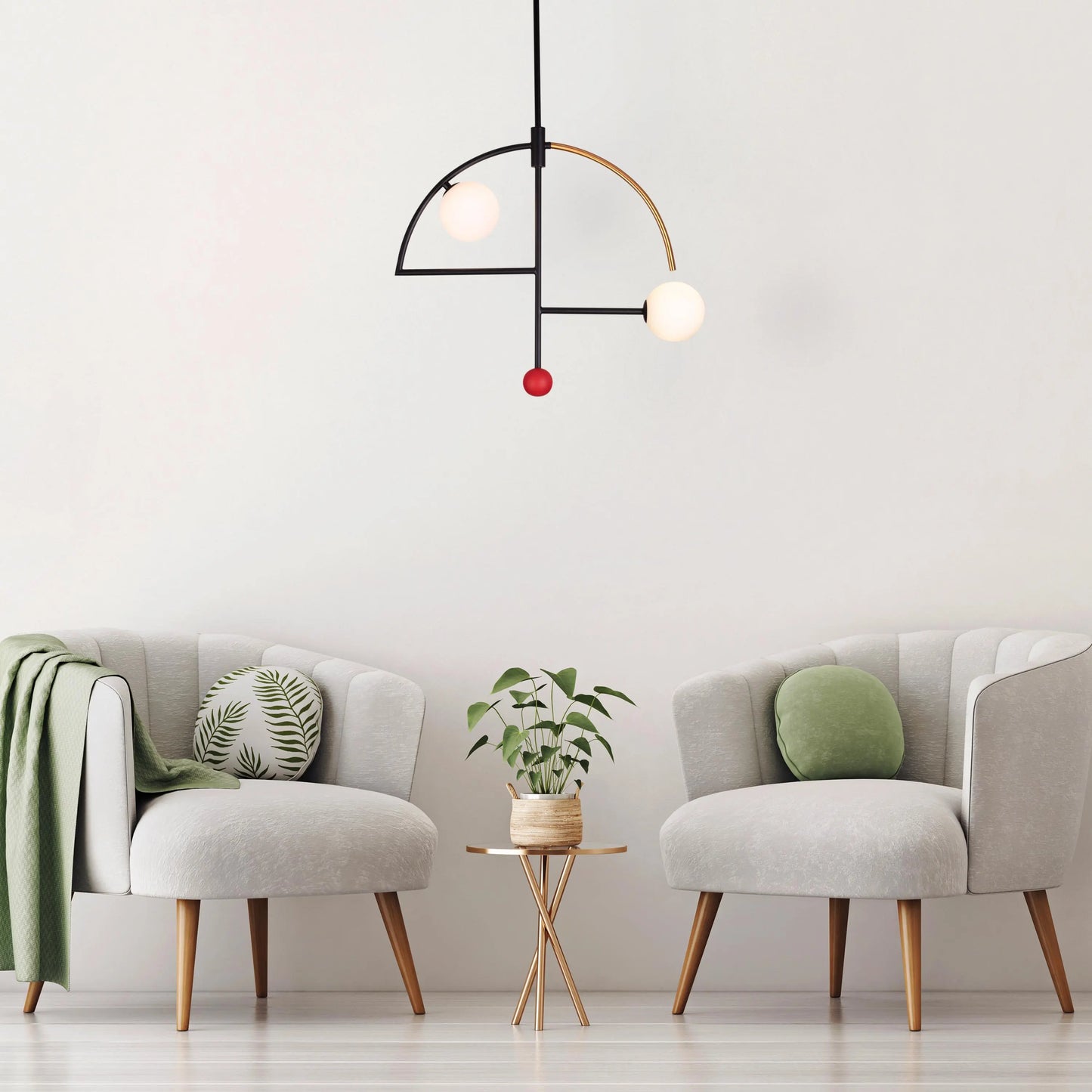 A stylish pendant light named 'Keep On Dancing' featuring a sleek black and gold design. The fixture showcases a dynamic, flowing shape, with a matte black exterior contrasted by a radiant gold interior that reflects warm light. Its modern and elegant look adds a sense of movement and sophistication to any room.