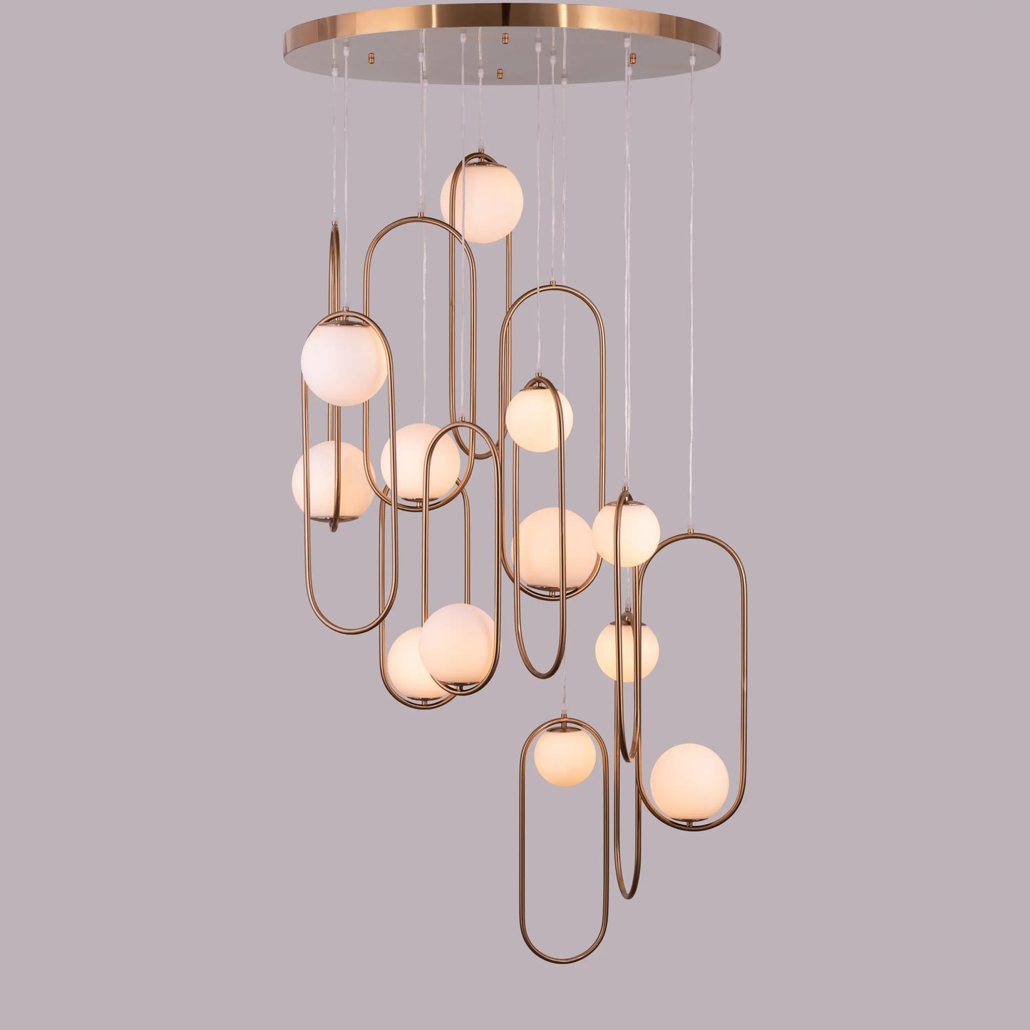 April In Paris (Large, Gold) Double Height Chandelier