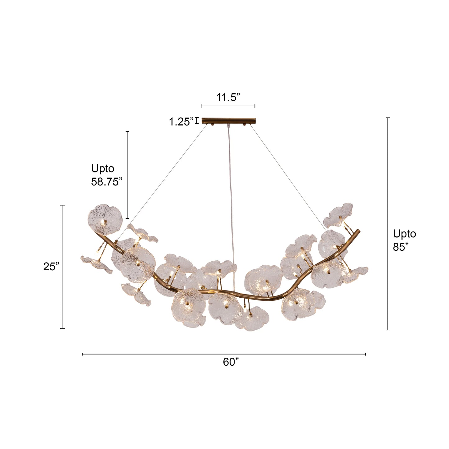 Written In The Stars (Matte Gold) Tree Branch Chandeliers