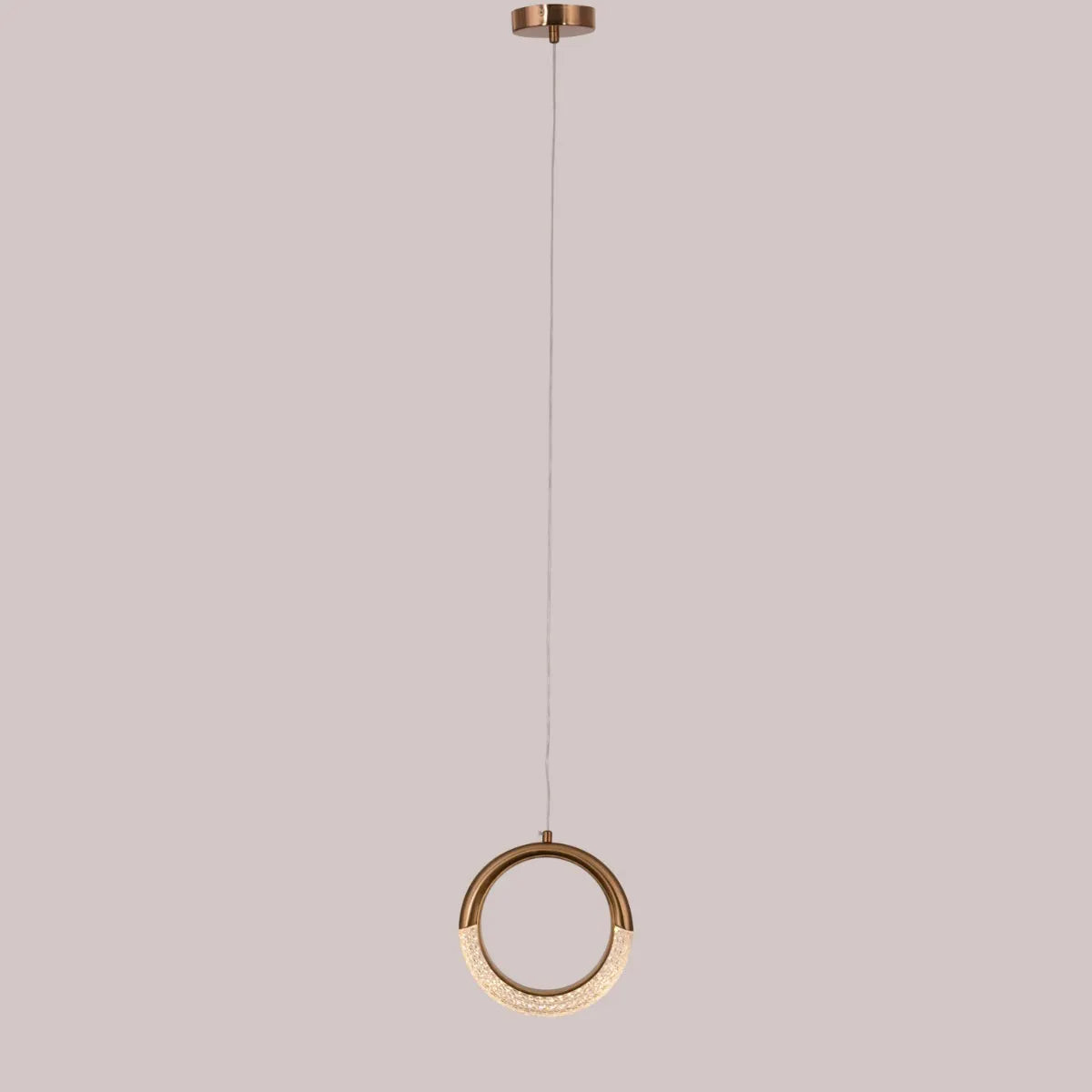 Modern Gold Pendant Light with 3 Color Dimmable LED and Remote Control – Lot To Unpack Design