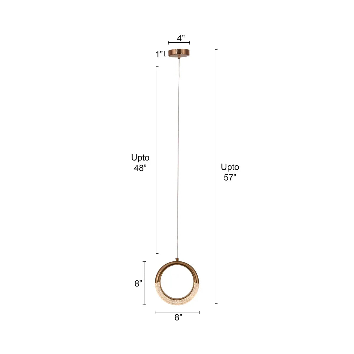 Lot To Unpack (Gold, 3 Color Dimmable LED with Remote Control) Pendant Light