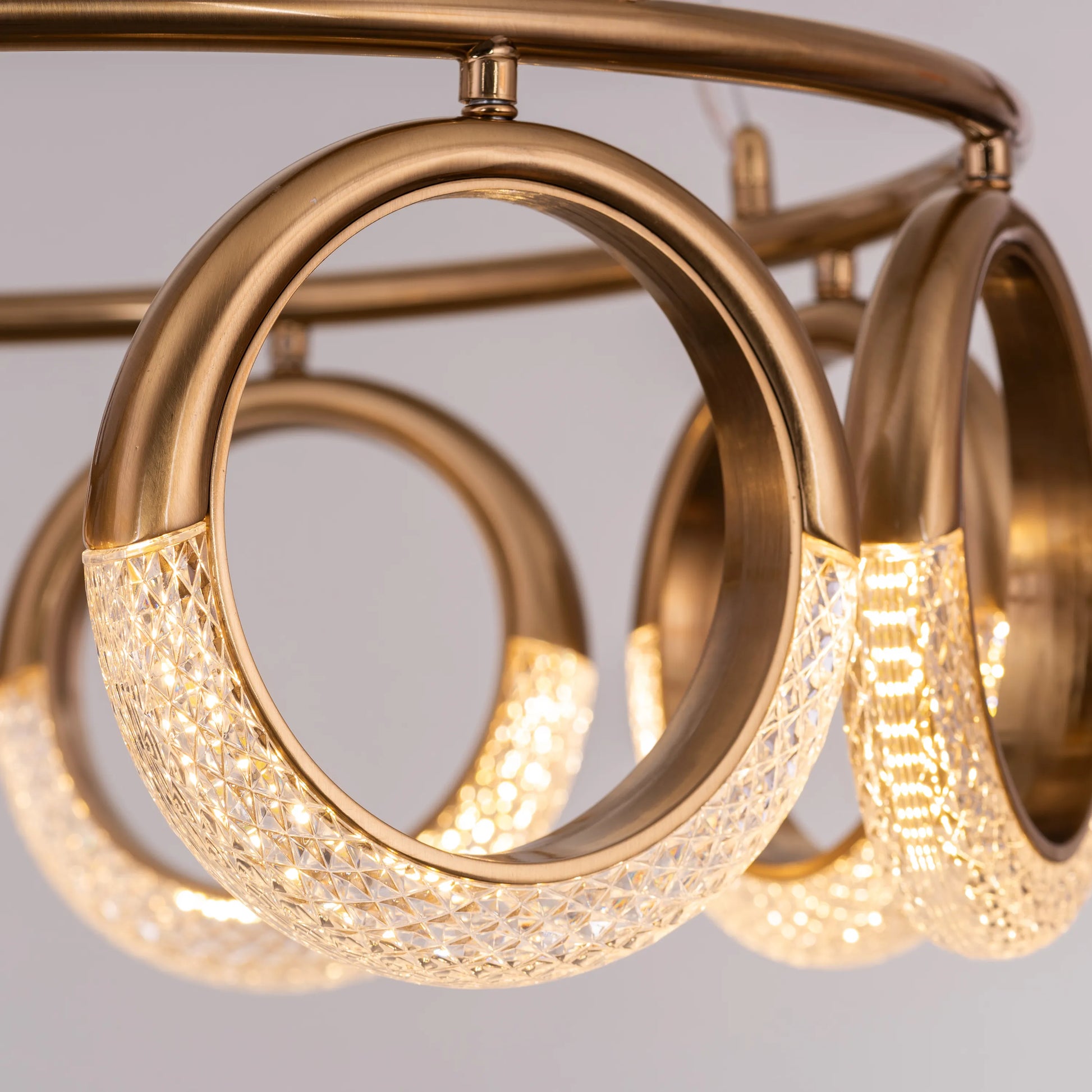 Tell Yourself Chandelier in gold finish