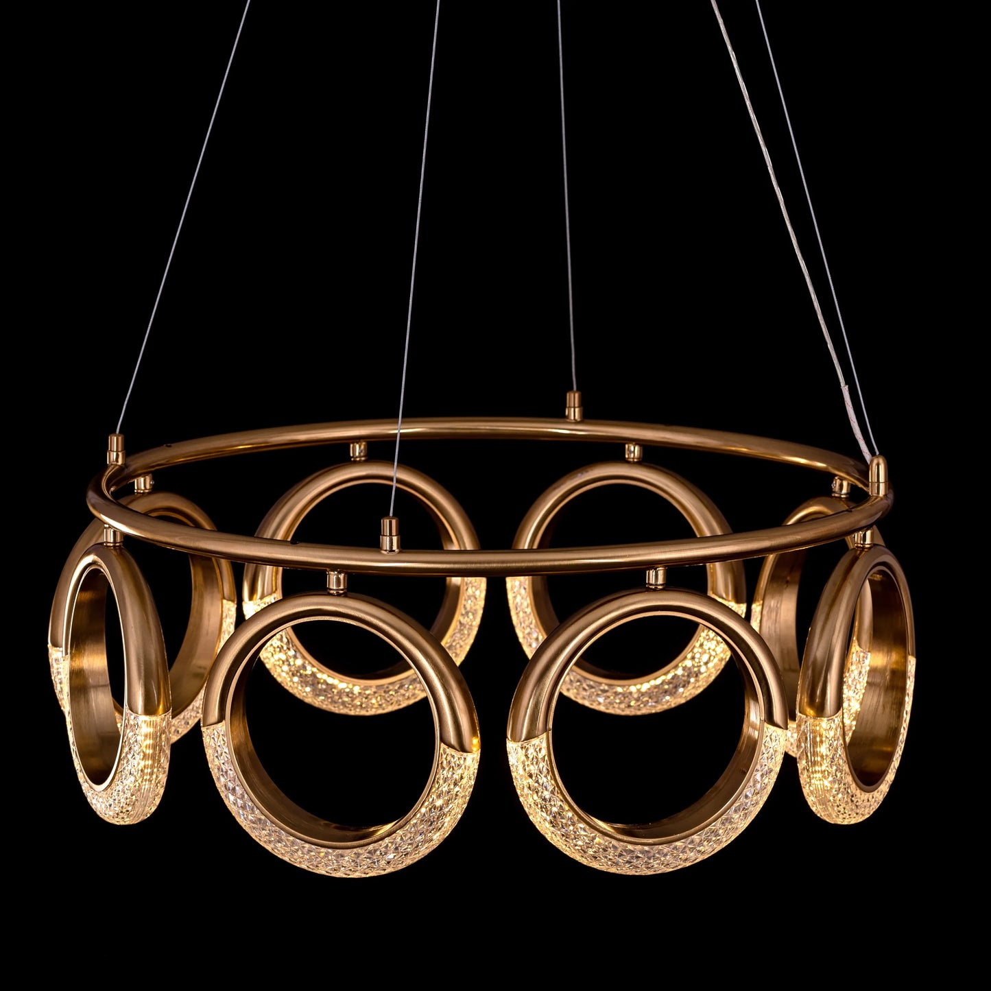 Tell Yourself (Small, Gold, Dimmable LED with Remote Control) Chandelier