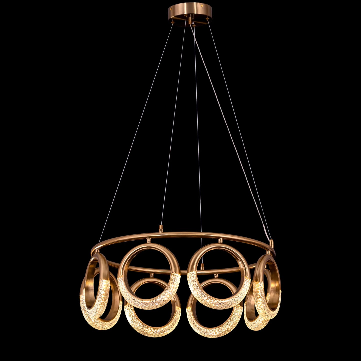 Tell Yourself (Small, Gold, Dimmable LED with Remote Control) Chandelier