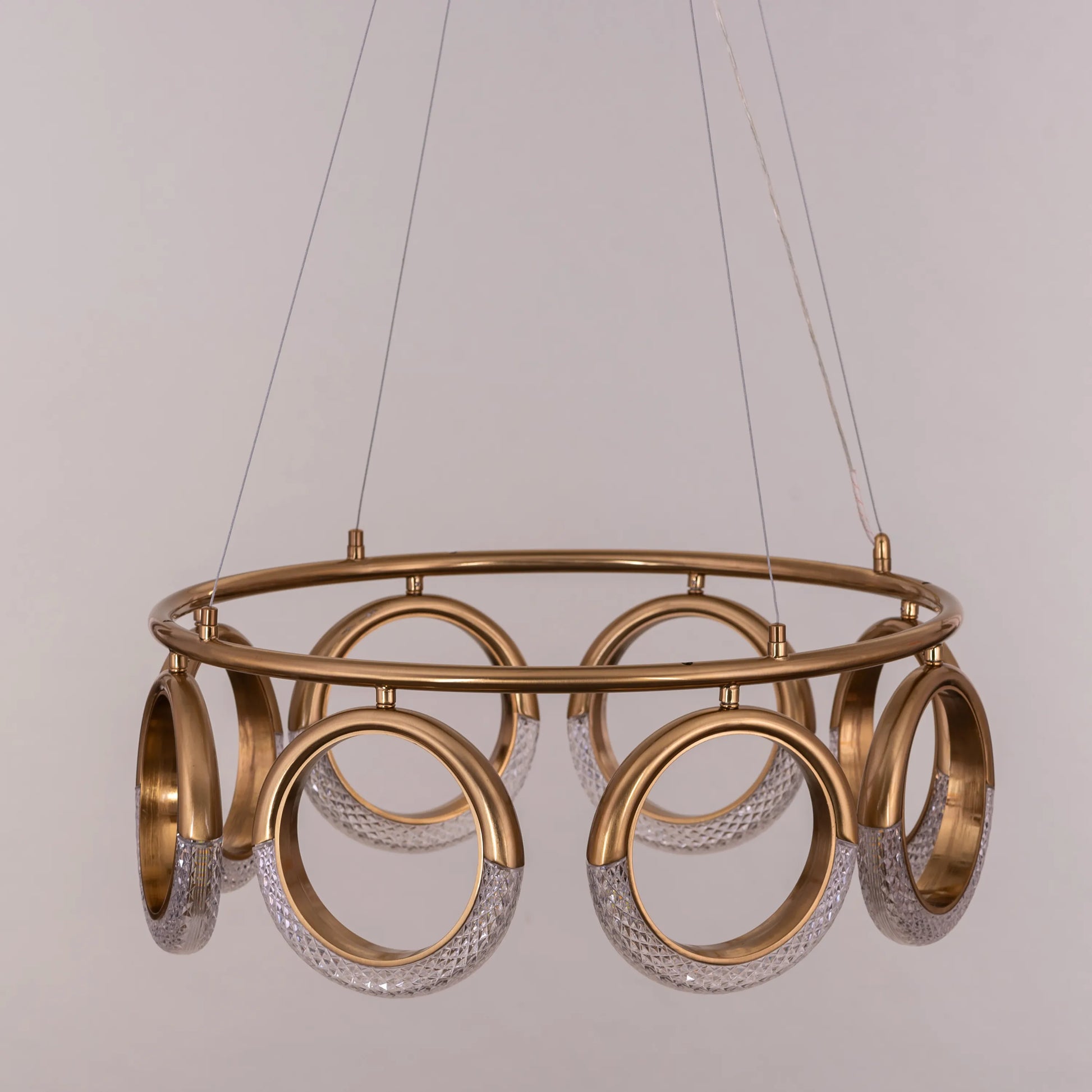 Tell Yourself Chandelier in gold finish