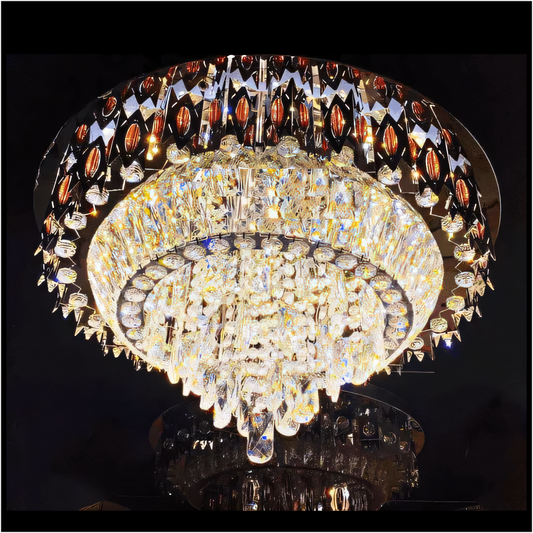 Magical Kabira Musical Crystal Chandelier in a grand foyer
