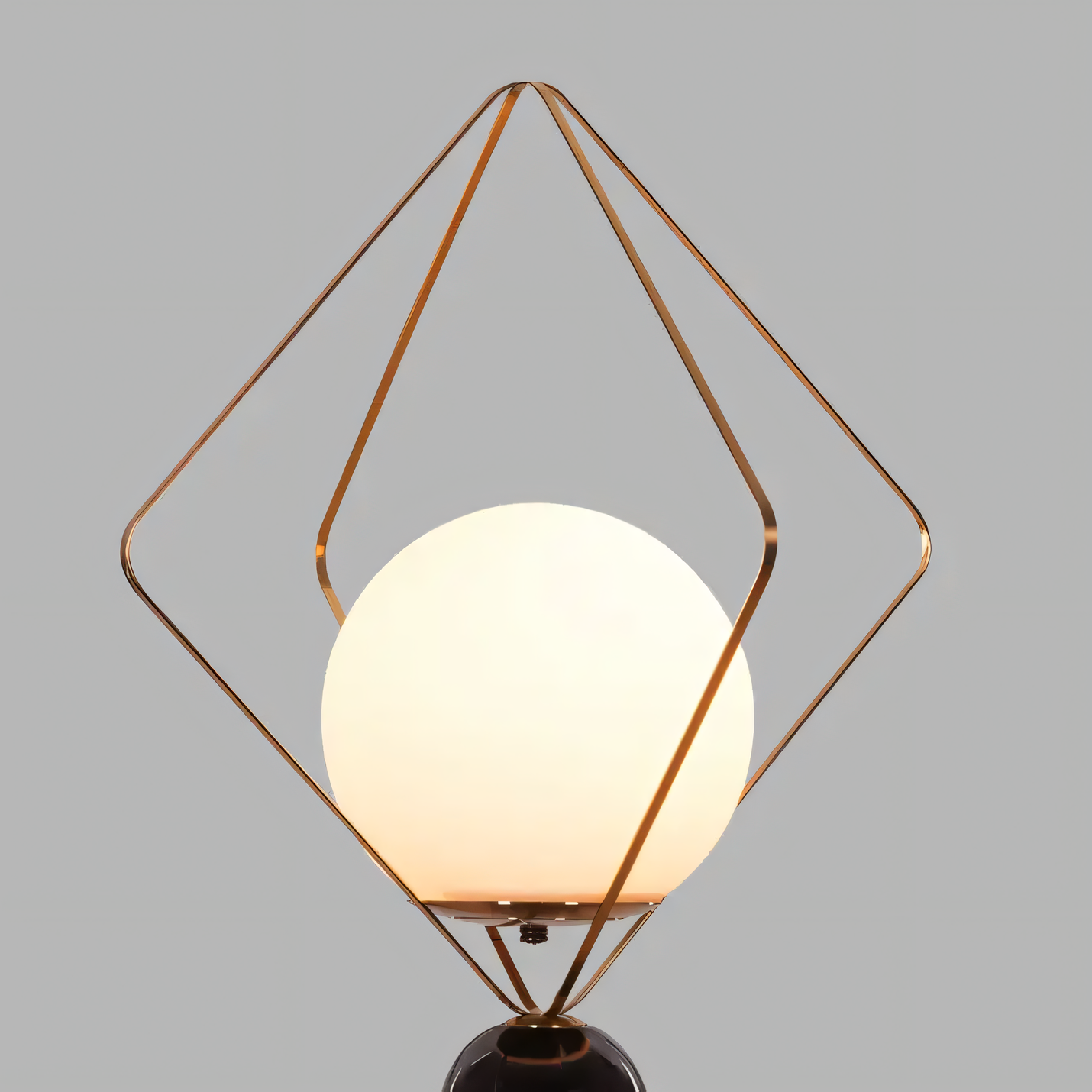 Elegant goblet-shaped milky white glass shade