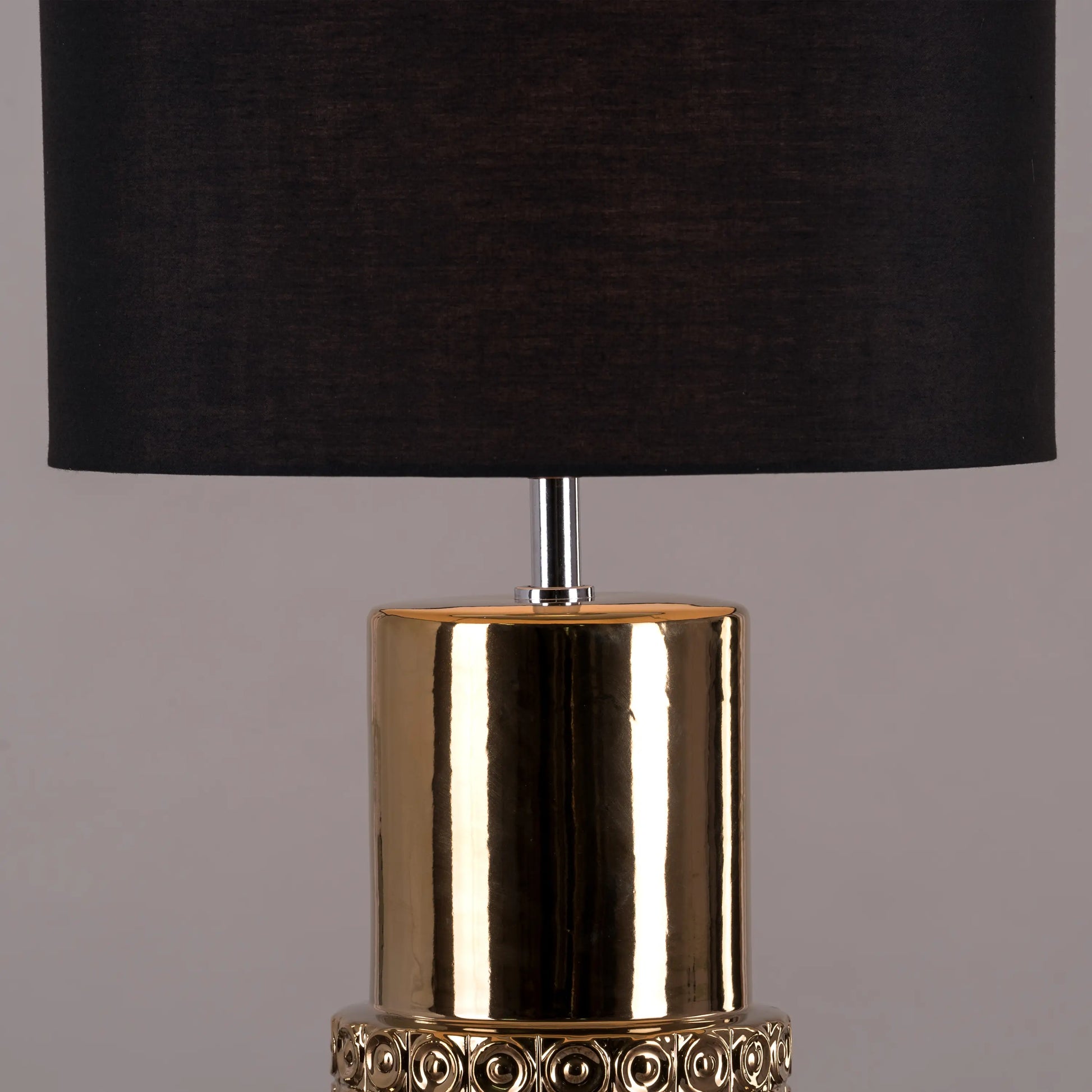 Modern gold table lamp for living room or bedroom