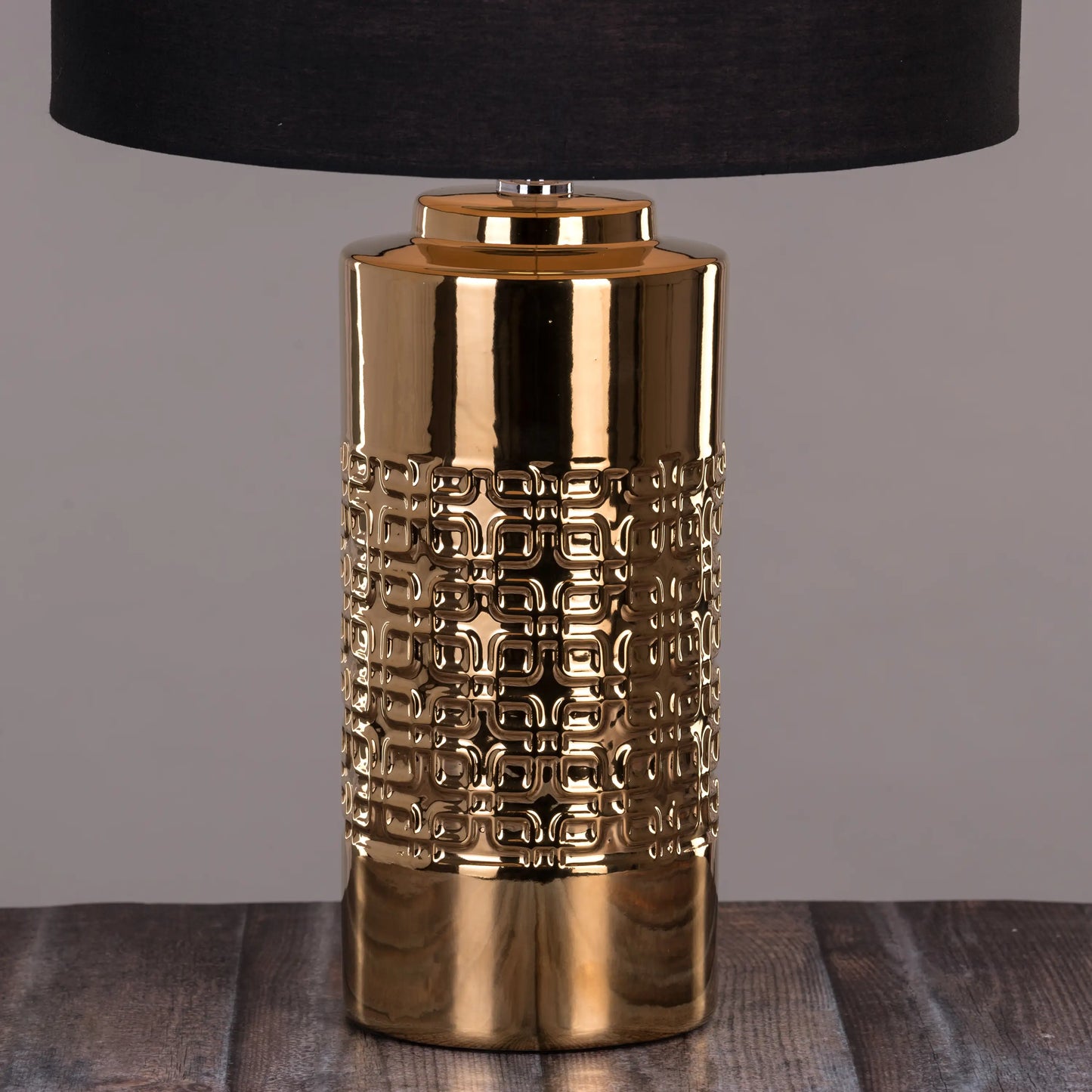 Soft, diffused lighting from an elegant fabric shade