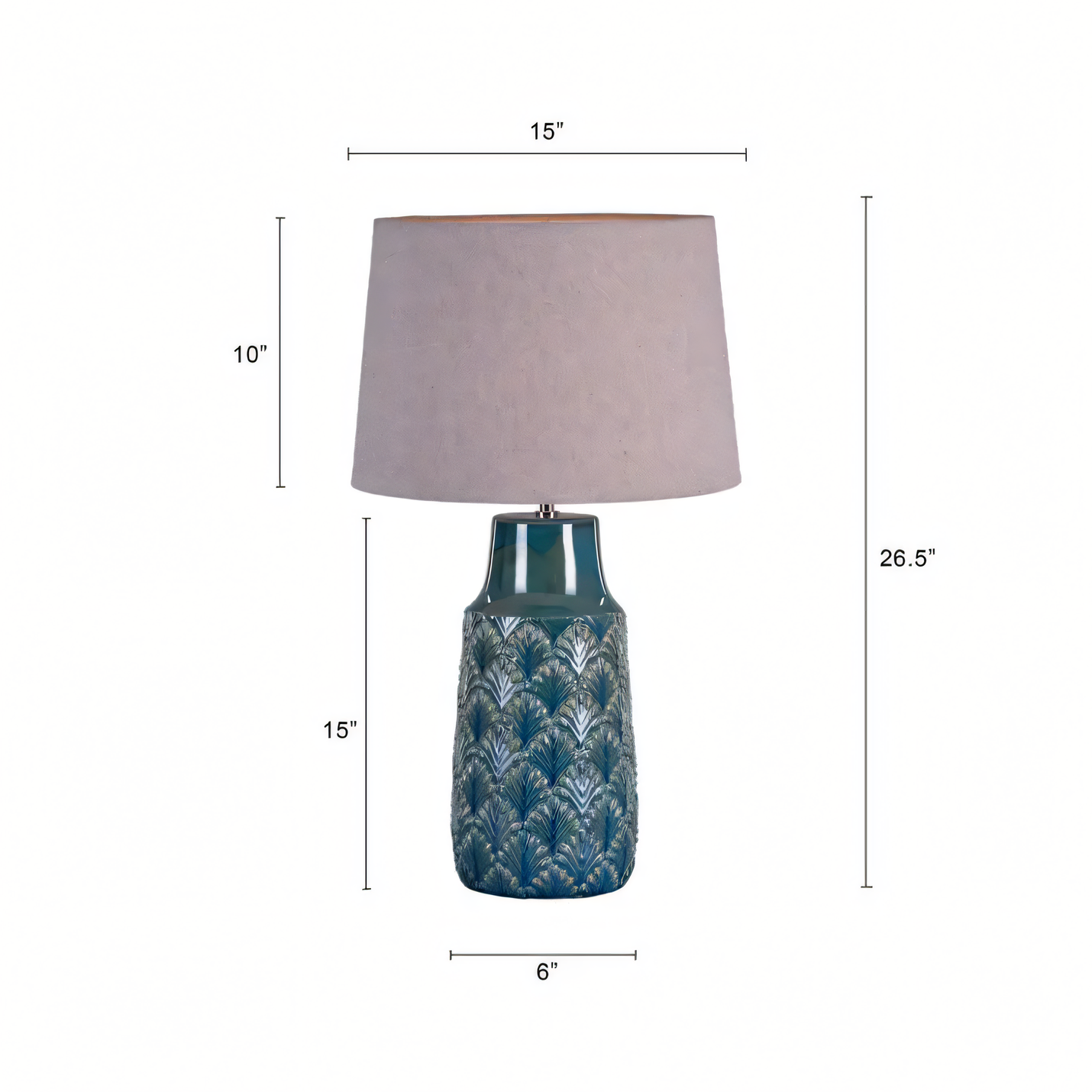 Serene sanctuary with the Bahama Blues lamp