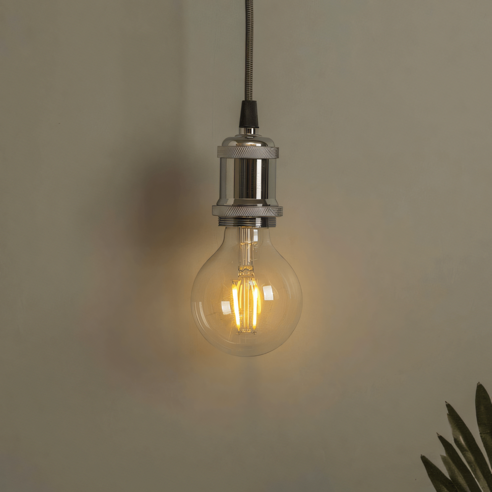 Vintage-inspired Edison pendant hanging light with a warm, inviting glow