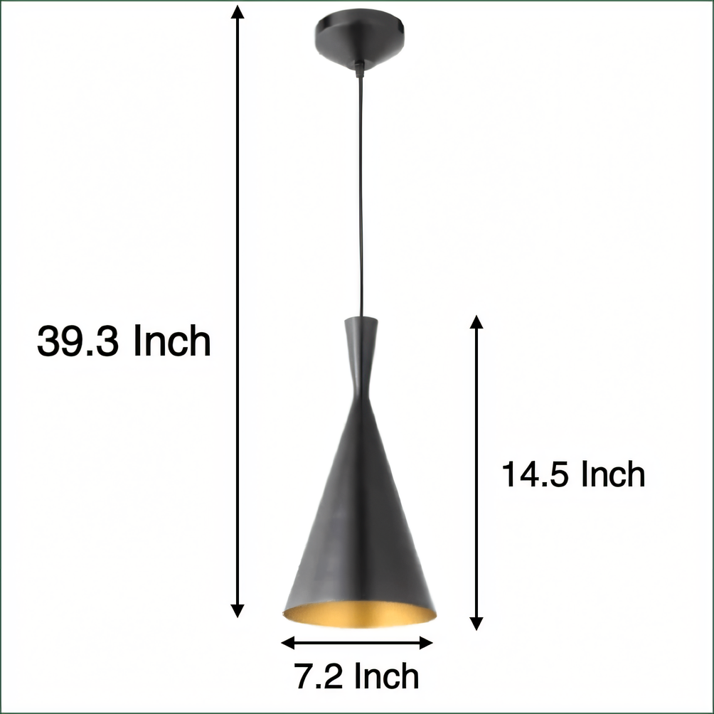 Elegant and dynamic cone-shaped light that commands attention in any room