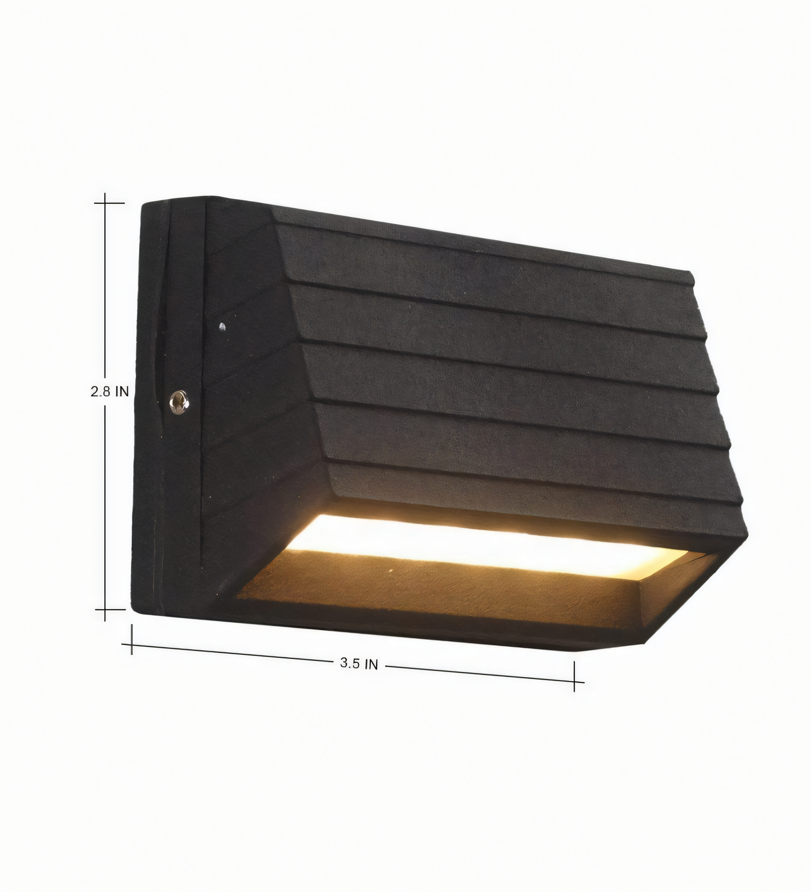 Black metal wall sconce with symbolic designs