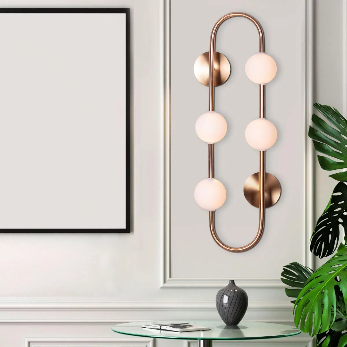 Check The List Wall Light – sleek, modern wall light with geometric design and ambient glow, perfect for luxury interiors.