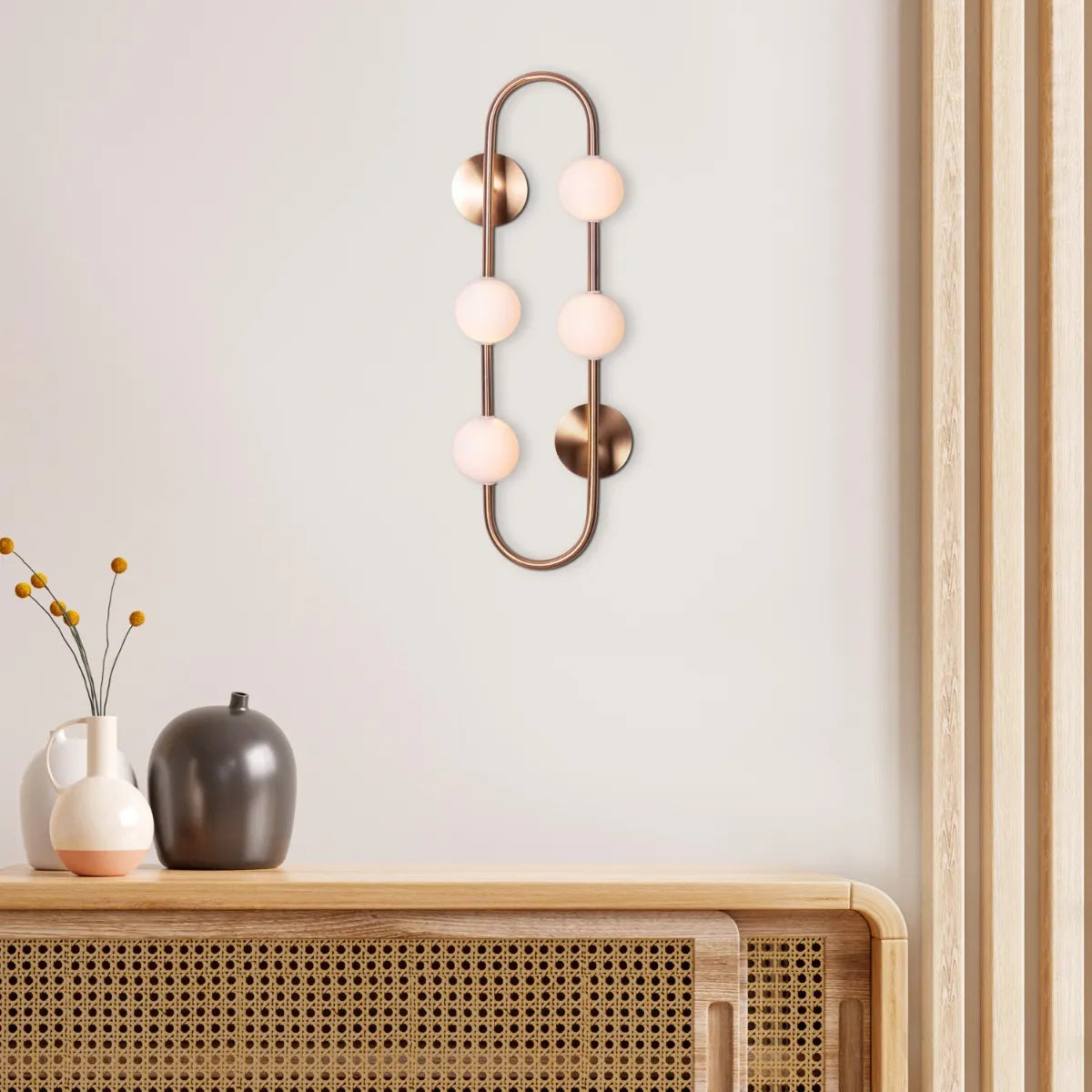Check The List Wall Light – sleek, modern wall light with geometric design and ambient glow, perfect for luxury interiors.
