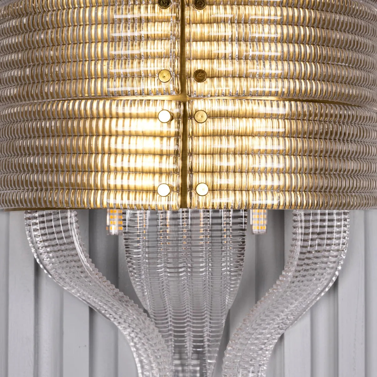 Seat At The Table Textured Glass Wall Light