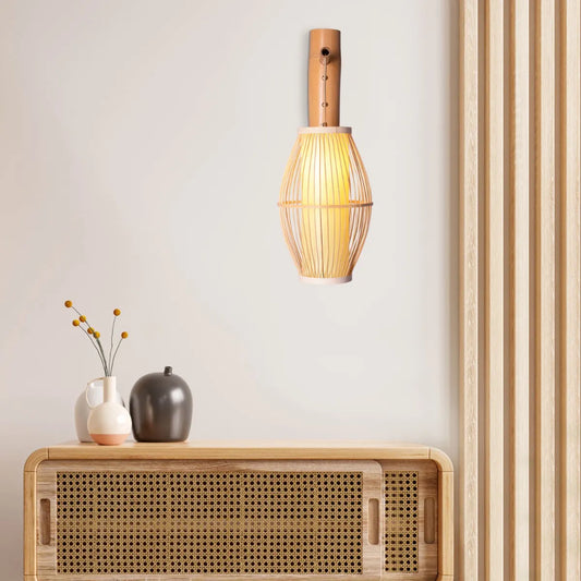 Hold Still Wooden Wall Light – rustic wooden wall light with minimalist design, providing warm ambient lighting for cozy, natural interiors.