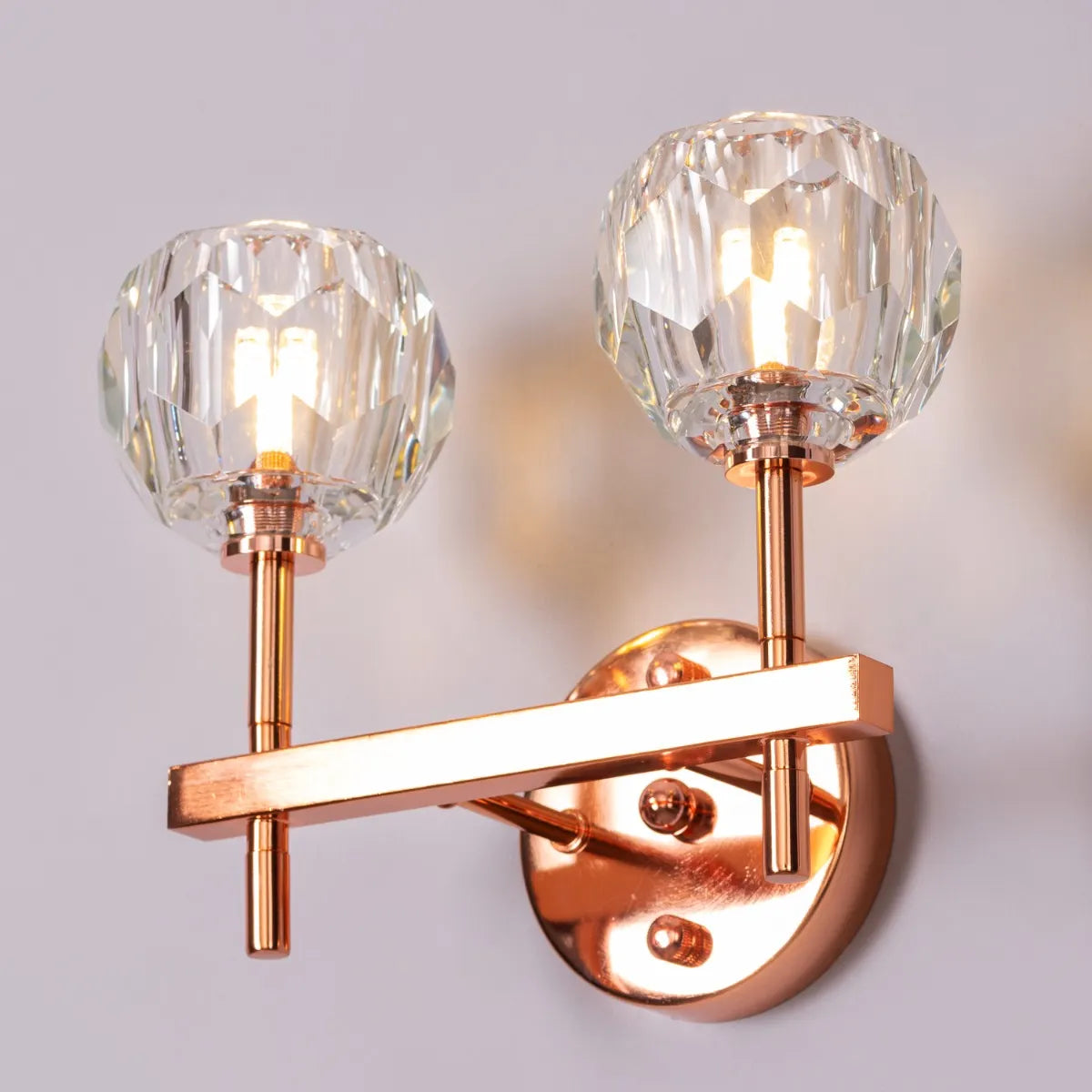 White Diamond Crystal Wall Light