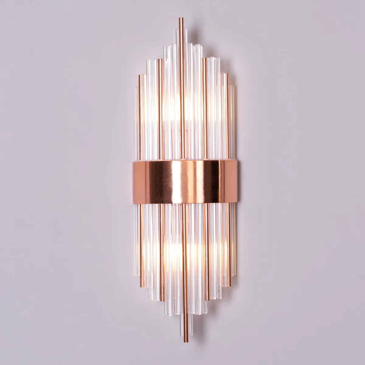 Carry My Heart Glass Tube Wall Light