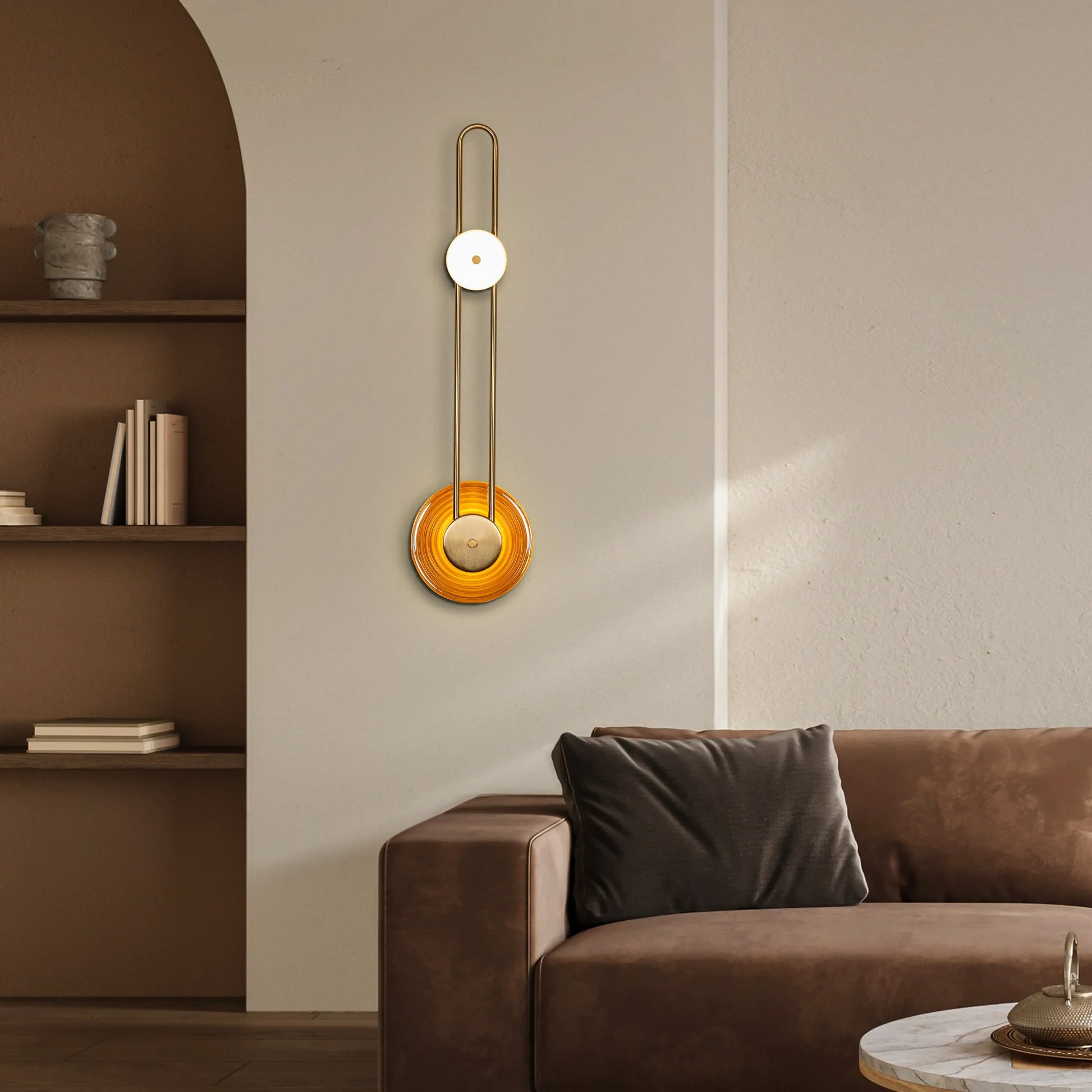 Sleek and minimalist wall light with adjustable color temperatures