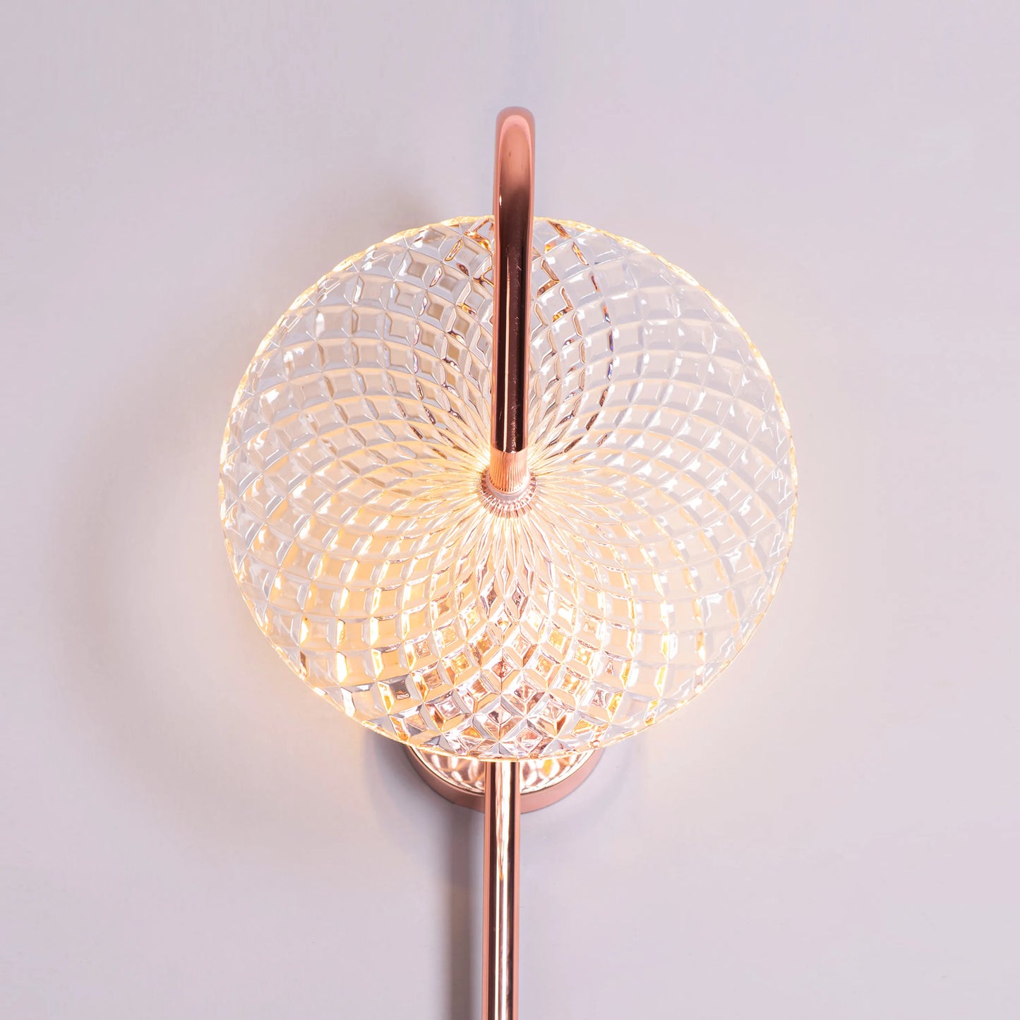 Call Your Name Textured Glass Wall Light