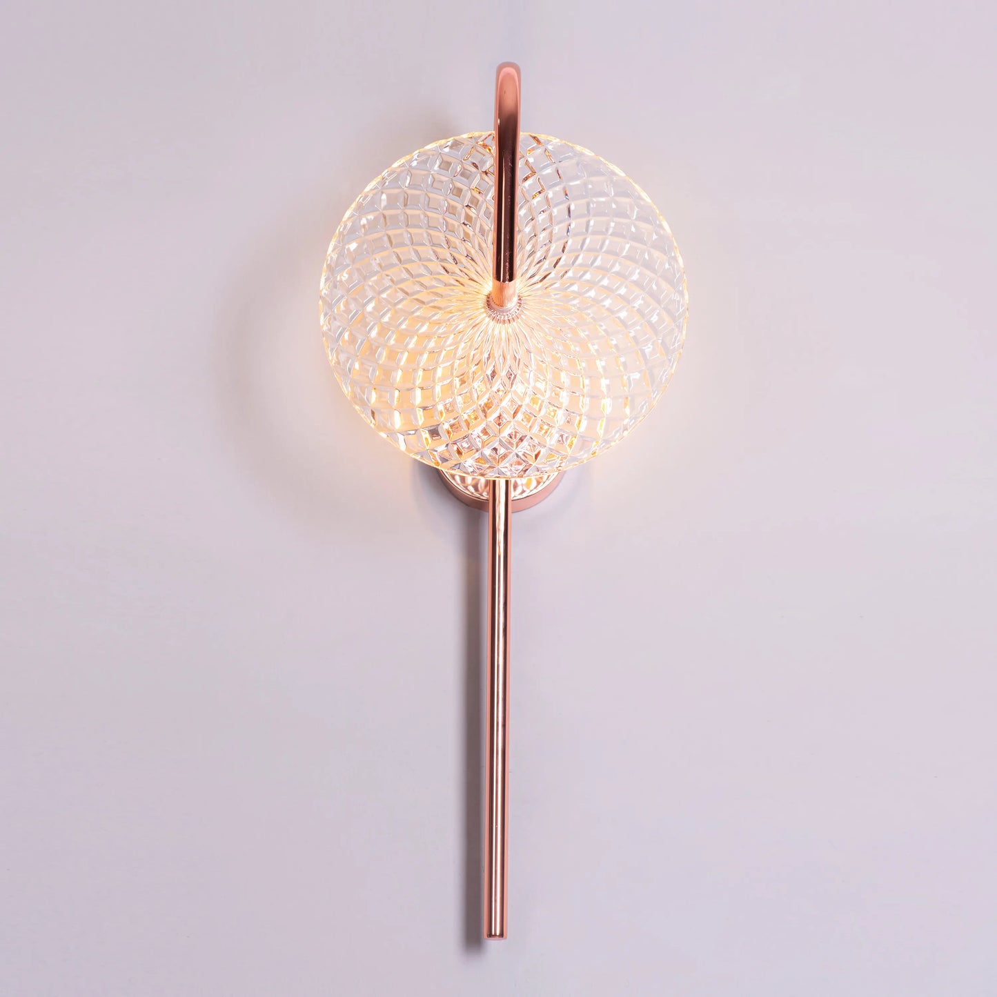 Call Your Name Textured Glass Wall Light