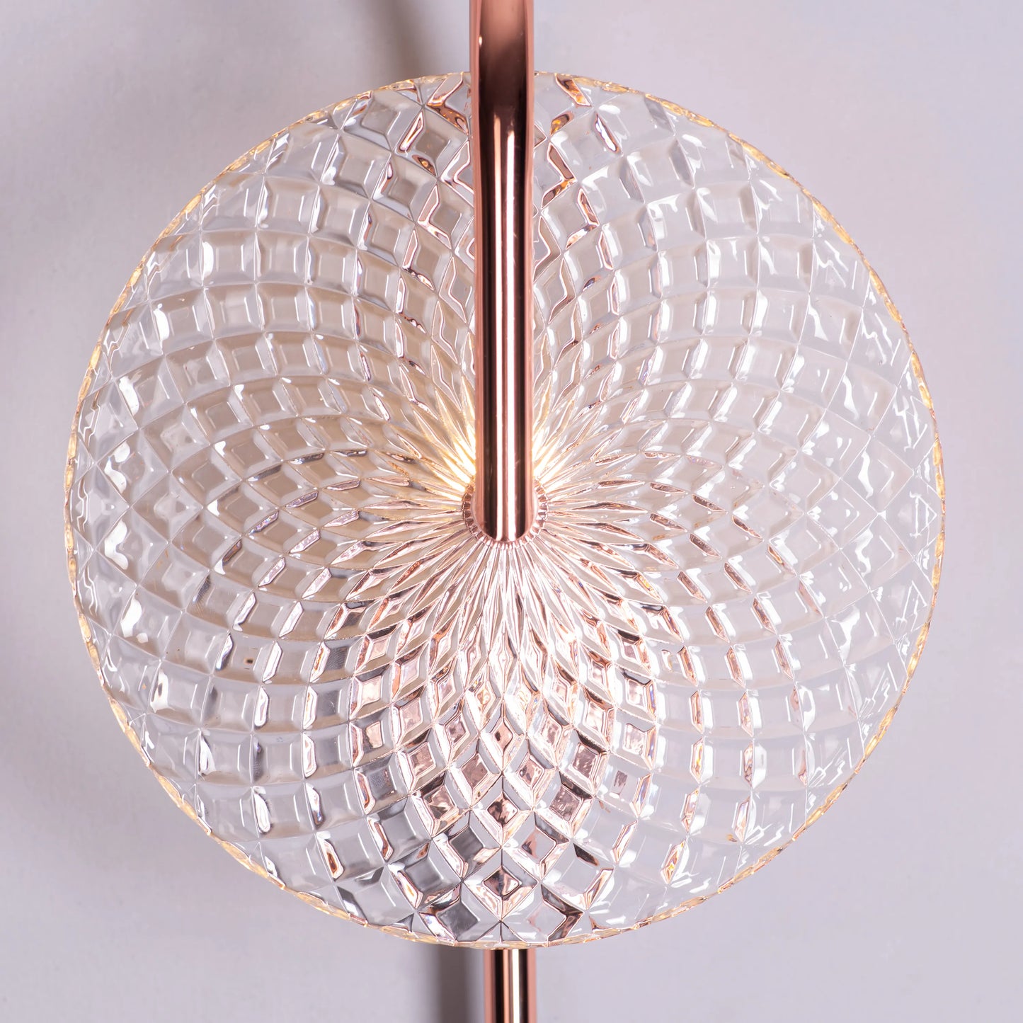 Call Your Name Textured Glass Wall Light
