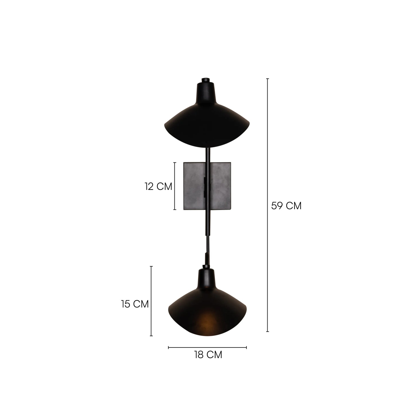 Midnight Proposal (Black) Wall Light