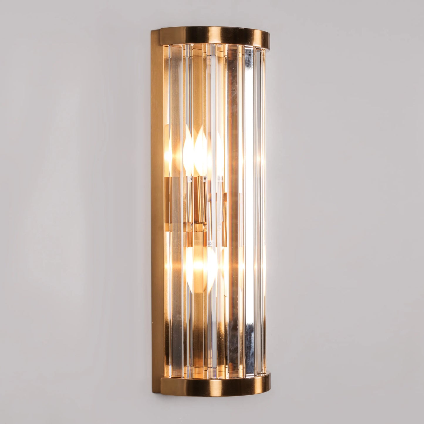 Ritzy Glass Tube Wall Light
