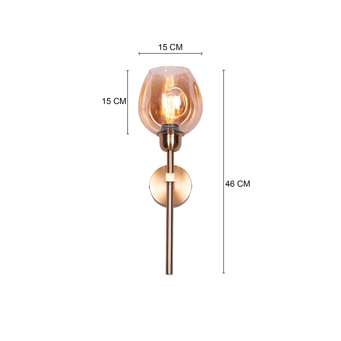 Mykonos Memories Clear Glass Wall Light